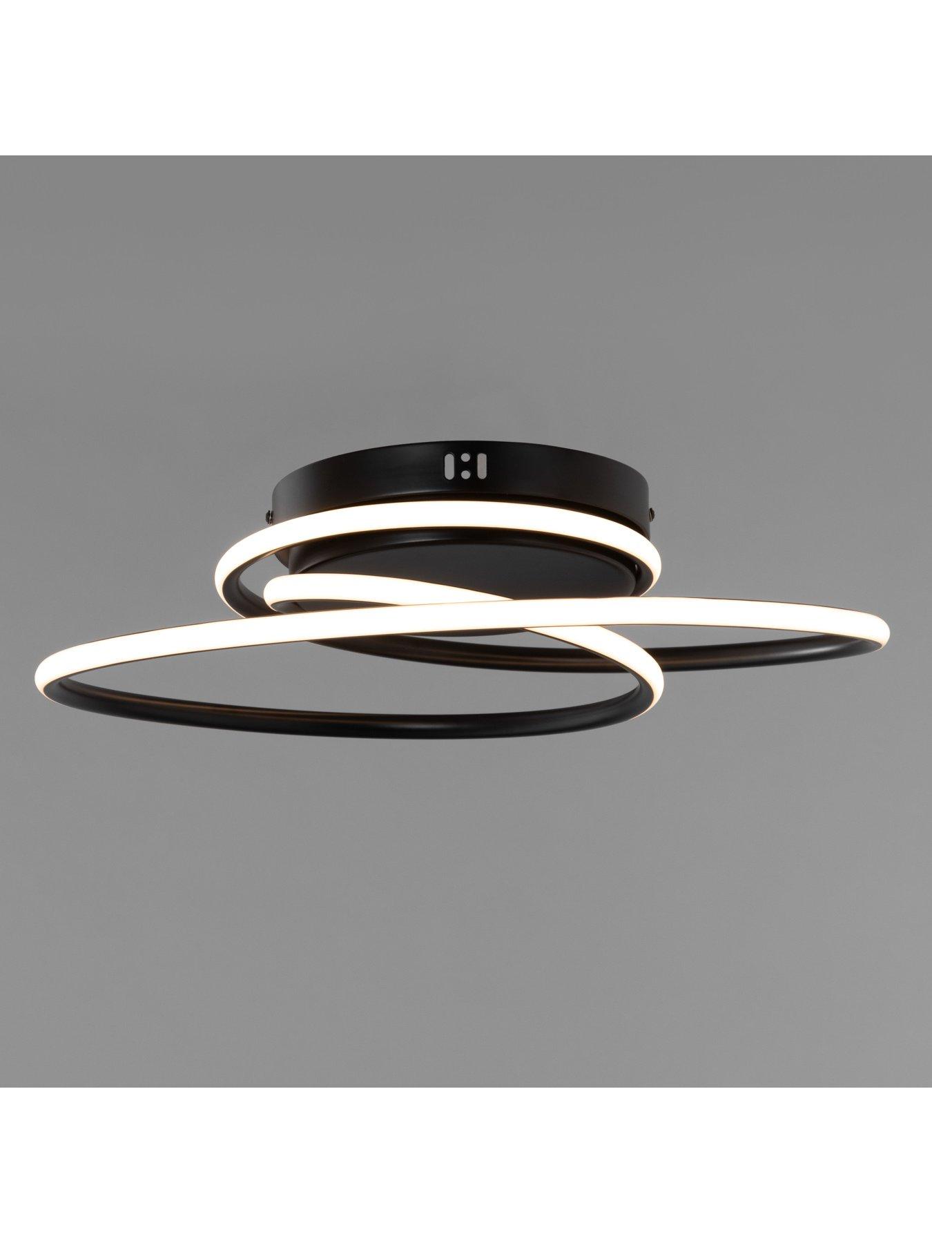 Image 3 of 5 of BHS Pei Rings LED Flush Light Fitting - Satin Black