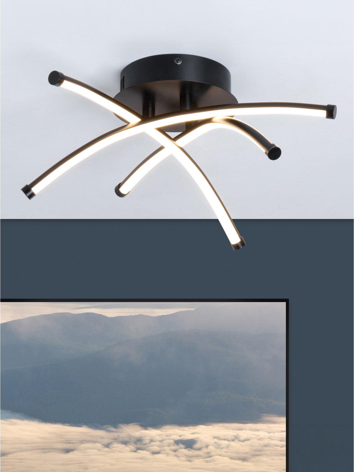 Image 1 of 6 of BHS Aalto LED Flush Fitting - Satin Black