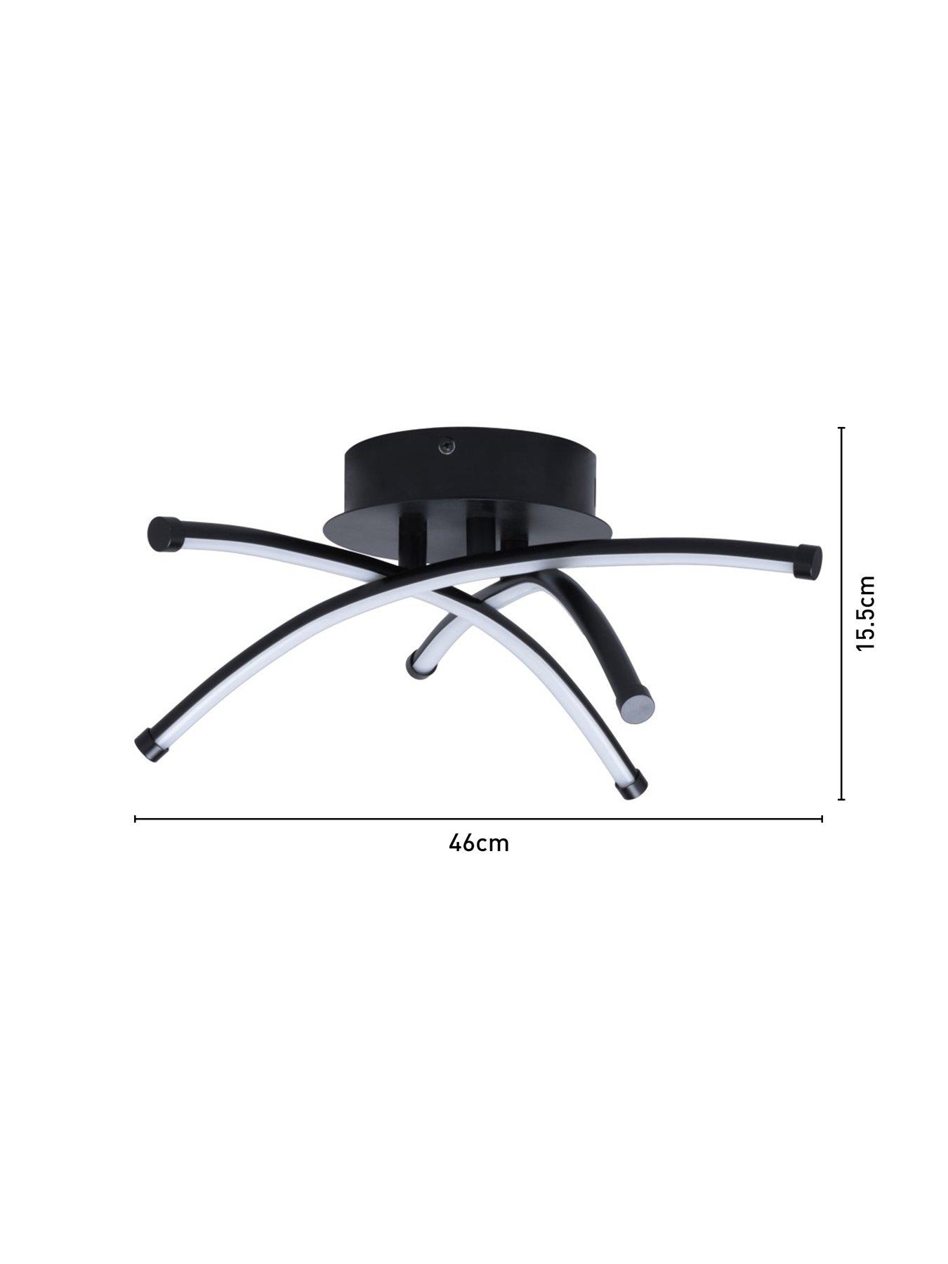 Image 6 of 6 of BHS Aalto LED Flush Fitting - Satin Black