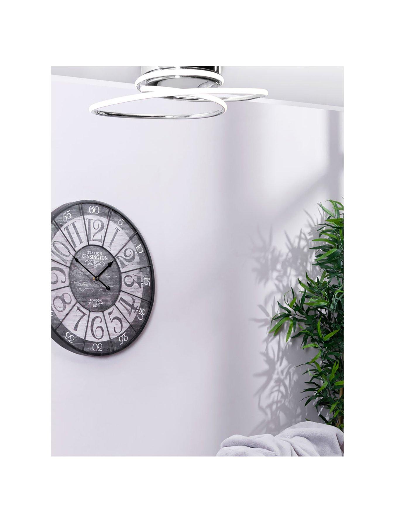 Image of BHS Pei Rings LED Flush Light Fitting - Chrome