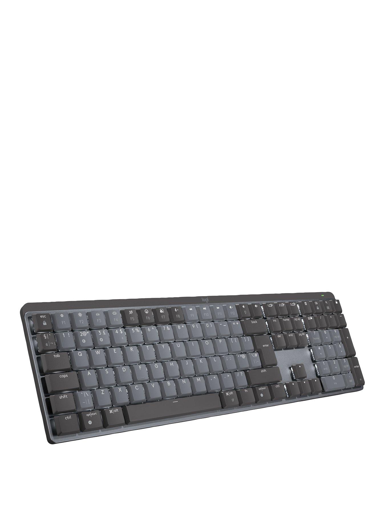 undefined Logitech MX Mechanical Wireless Illuminated Performance Keyboard - GRAPHITE - UK - EMEA