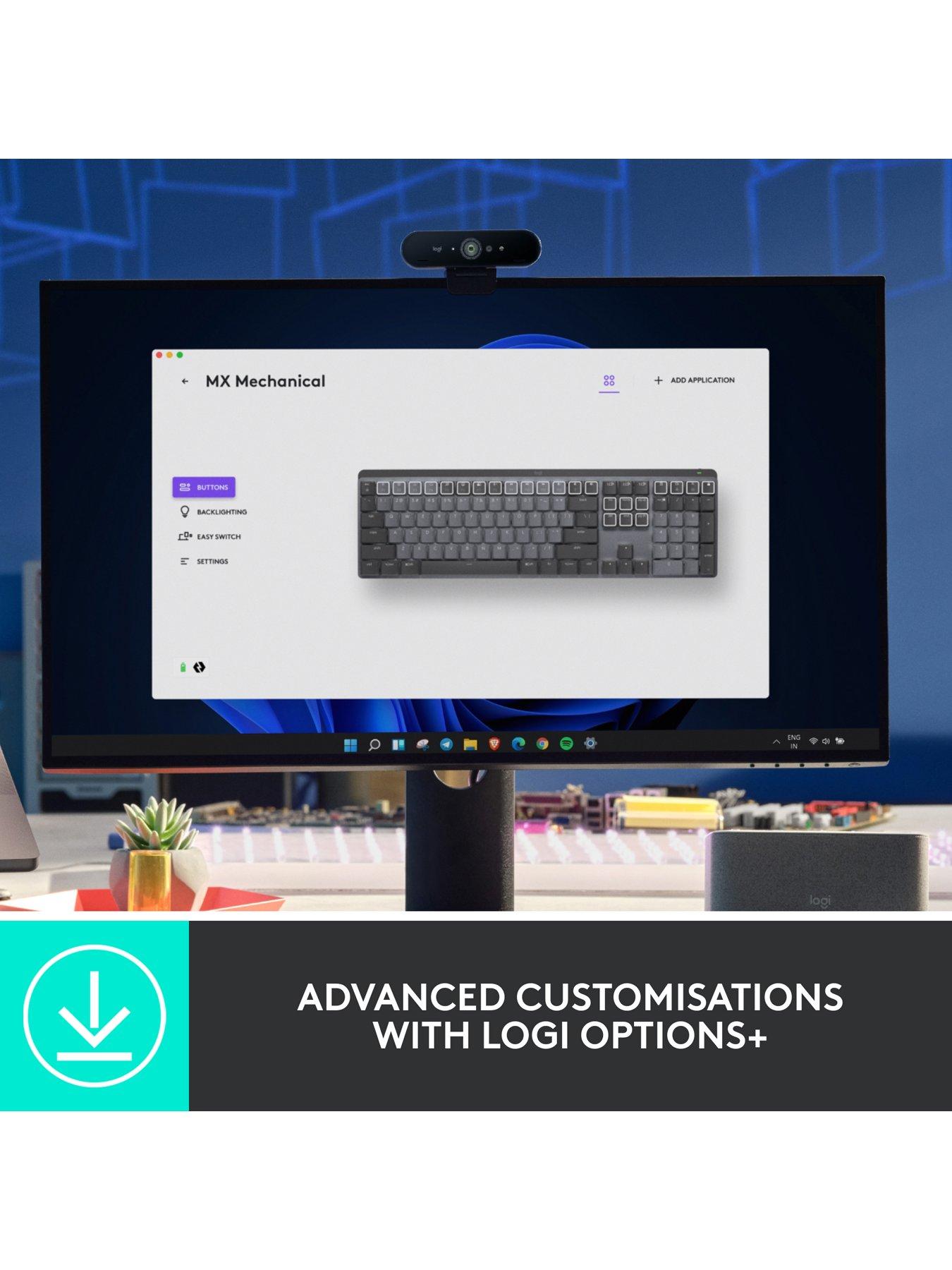 Image 6 of 8 of Logitech Logitech MX Mechanical Wireless Illuminated Performance Keyboard - GRAPHITE - UK - EMEA
