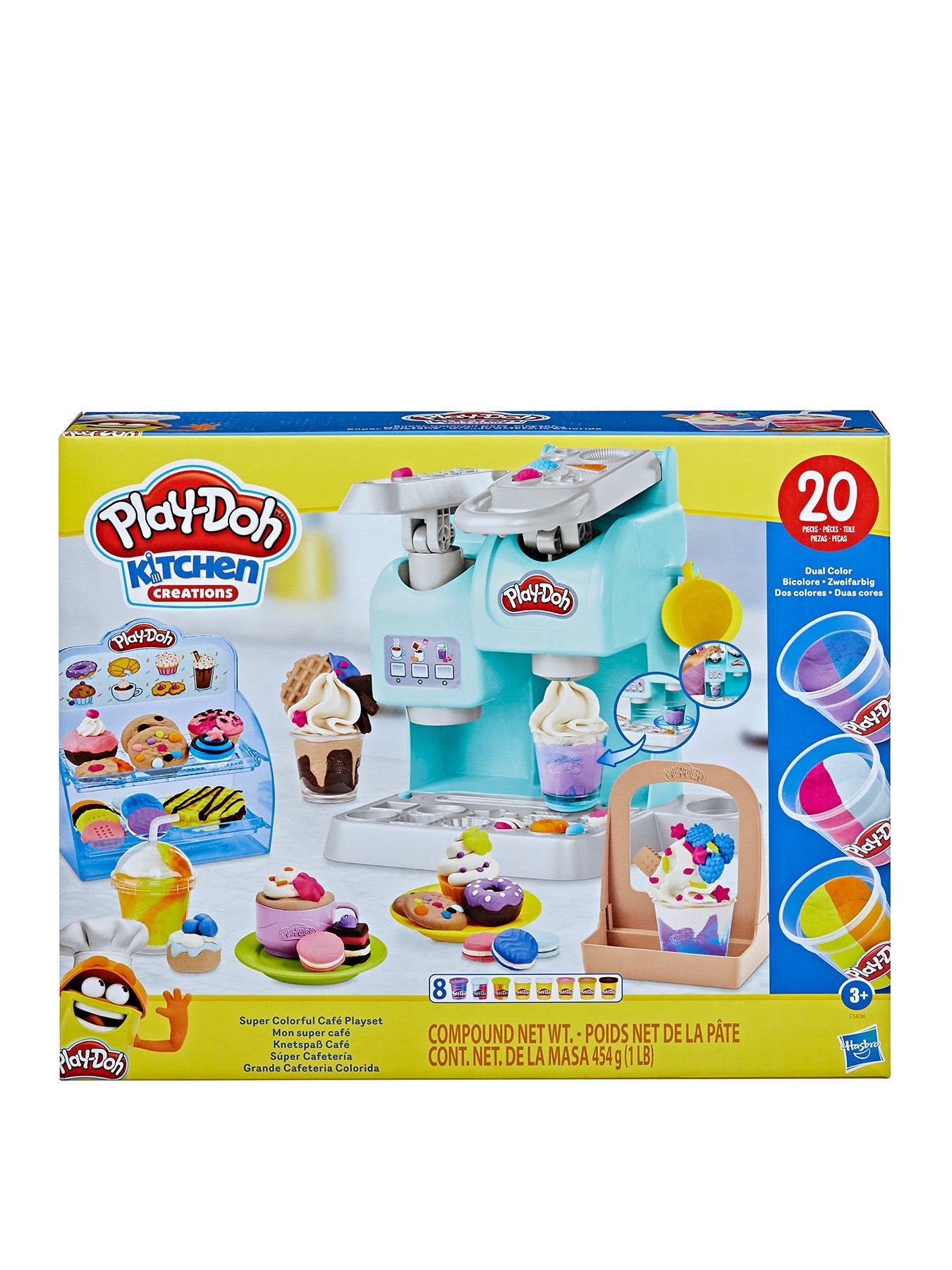 Image 2 of 8 of Play-Doh Kitchen Creations Super Colourful Cafe Playset with 20 Pieces