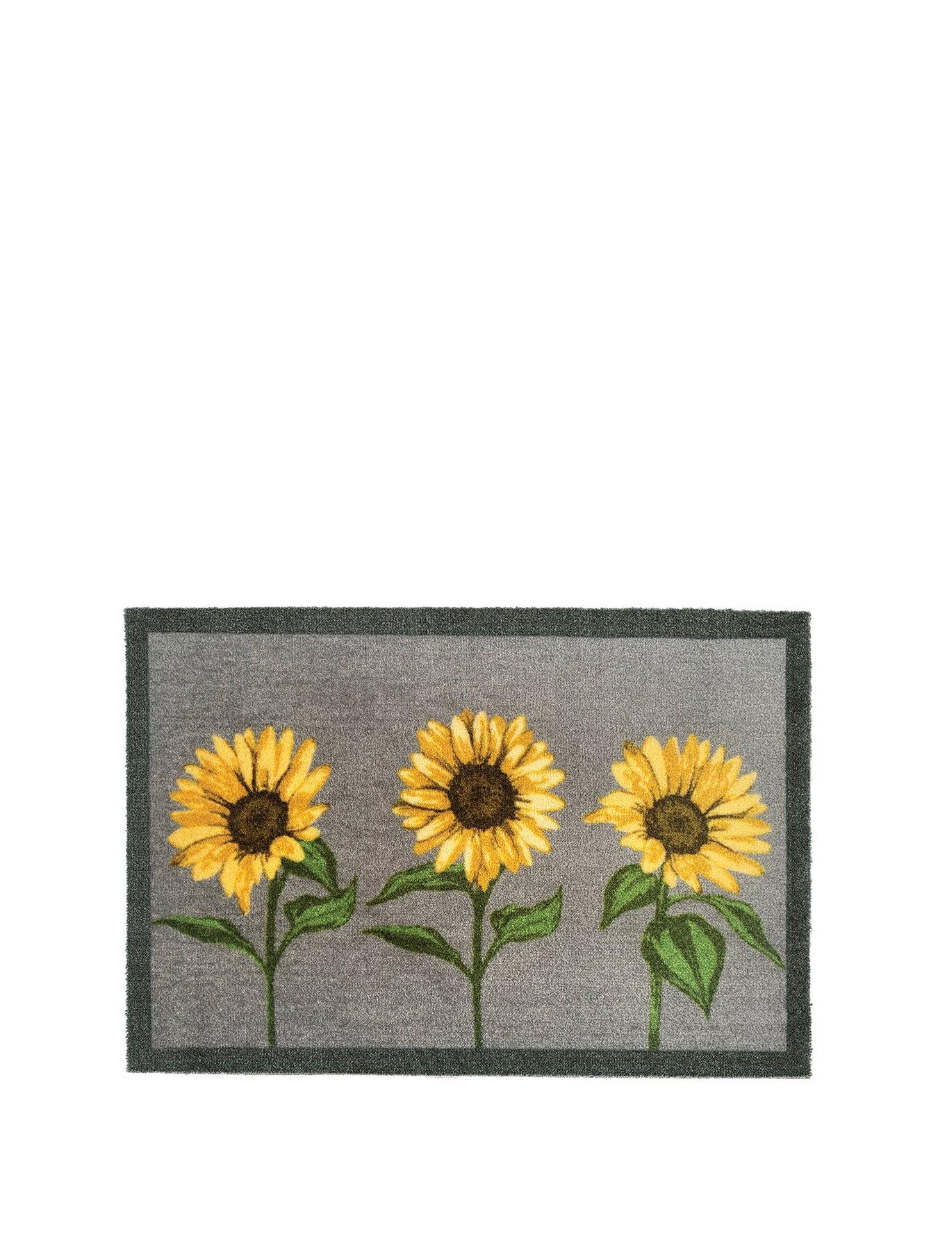 Image 1 of 2 of The Very Collection Sunflowers Doormat - Multi