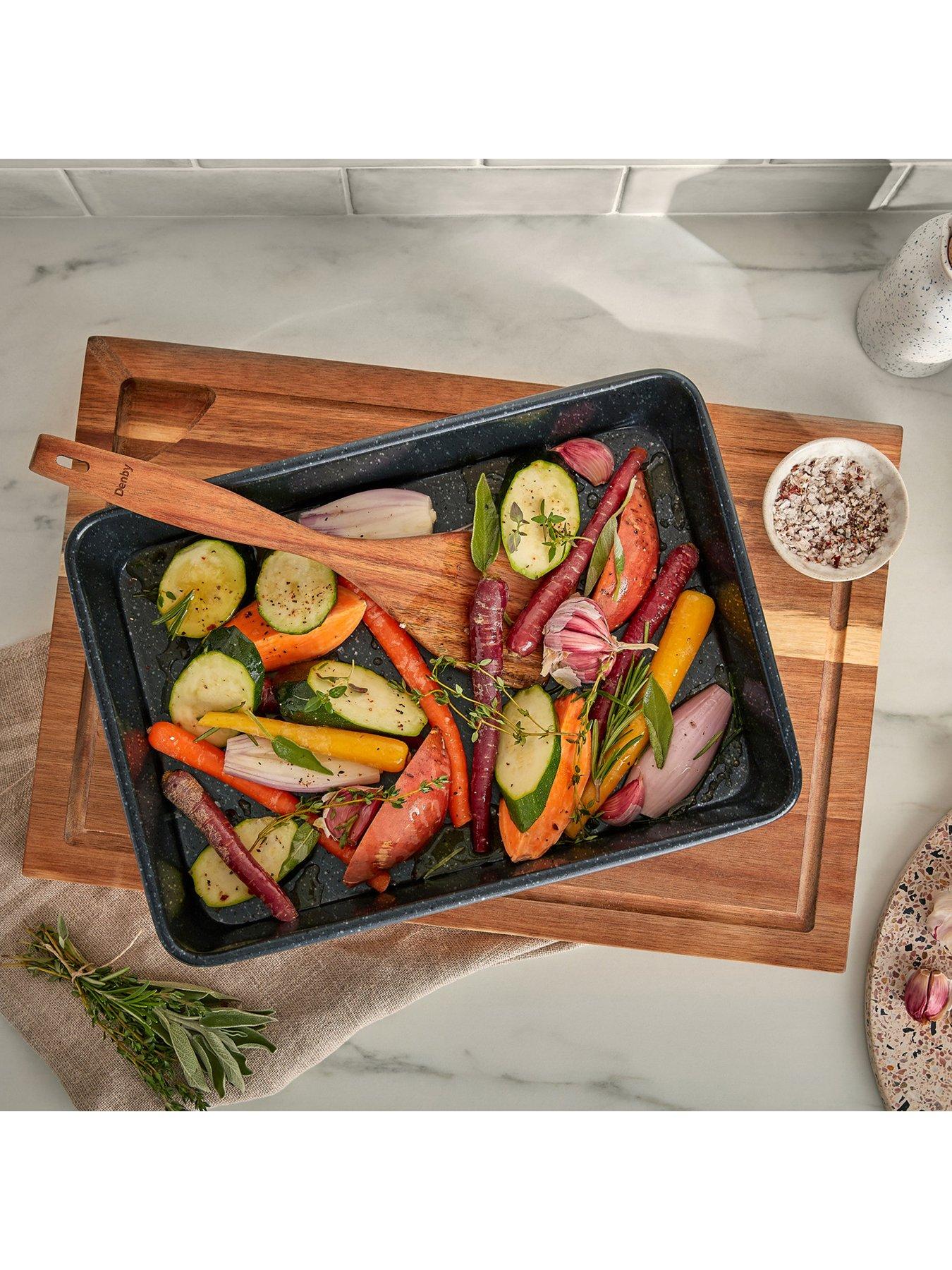 Image 5 of 5 of Denby Quan Tanium Finish Medium Roasting Tray