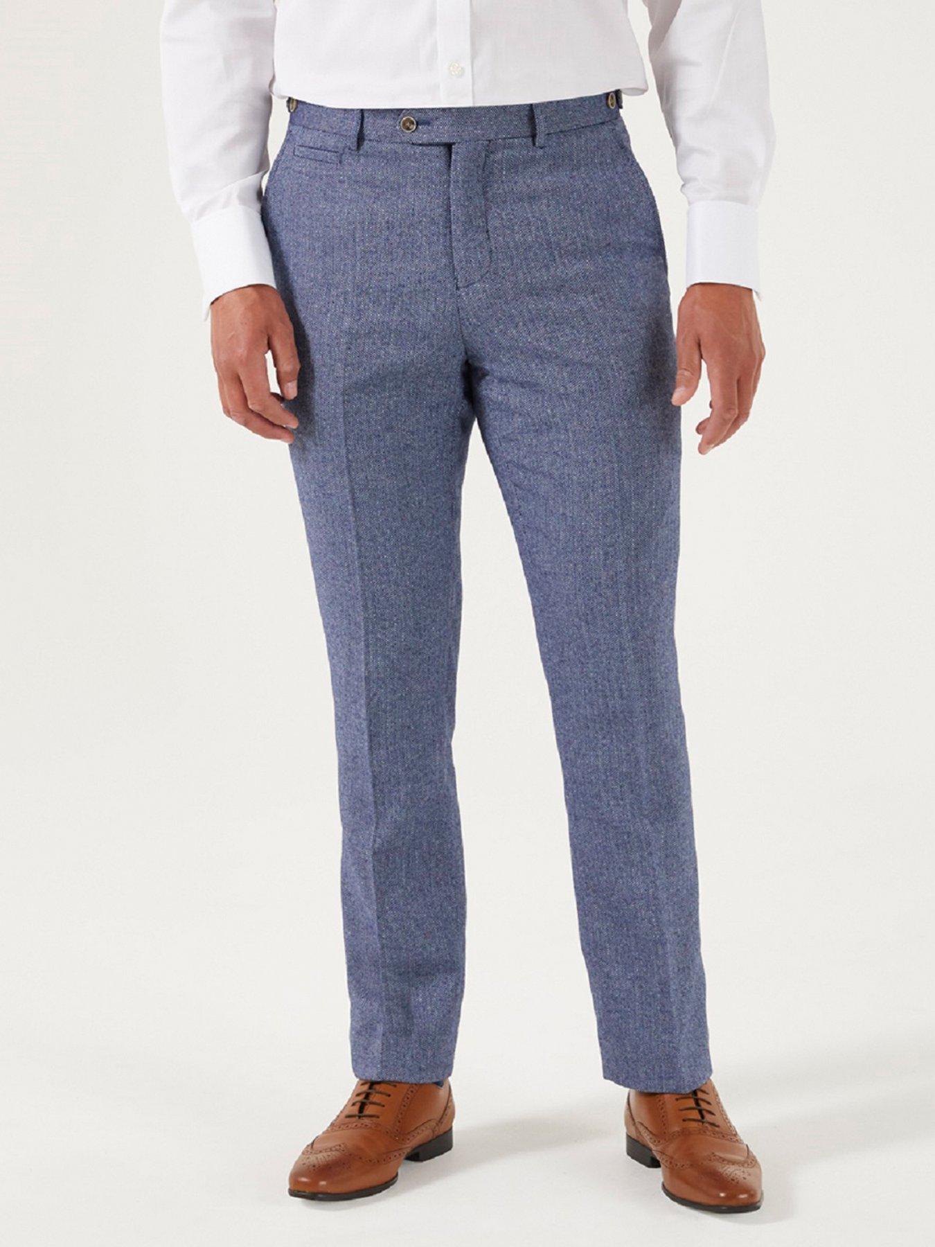 Image of Skopes Jude Tailored Trousers - Blue
