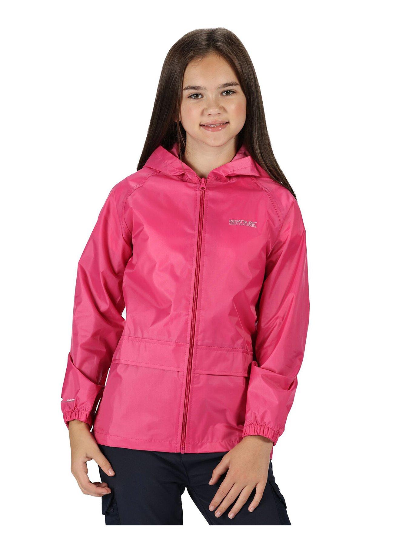 Regatta girls cheap waterproof coat