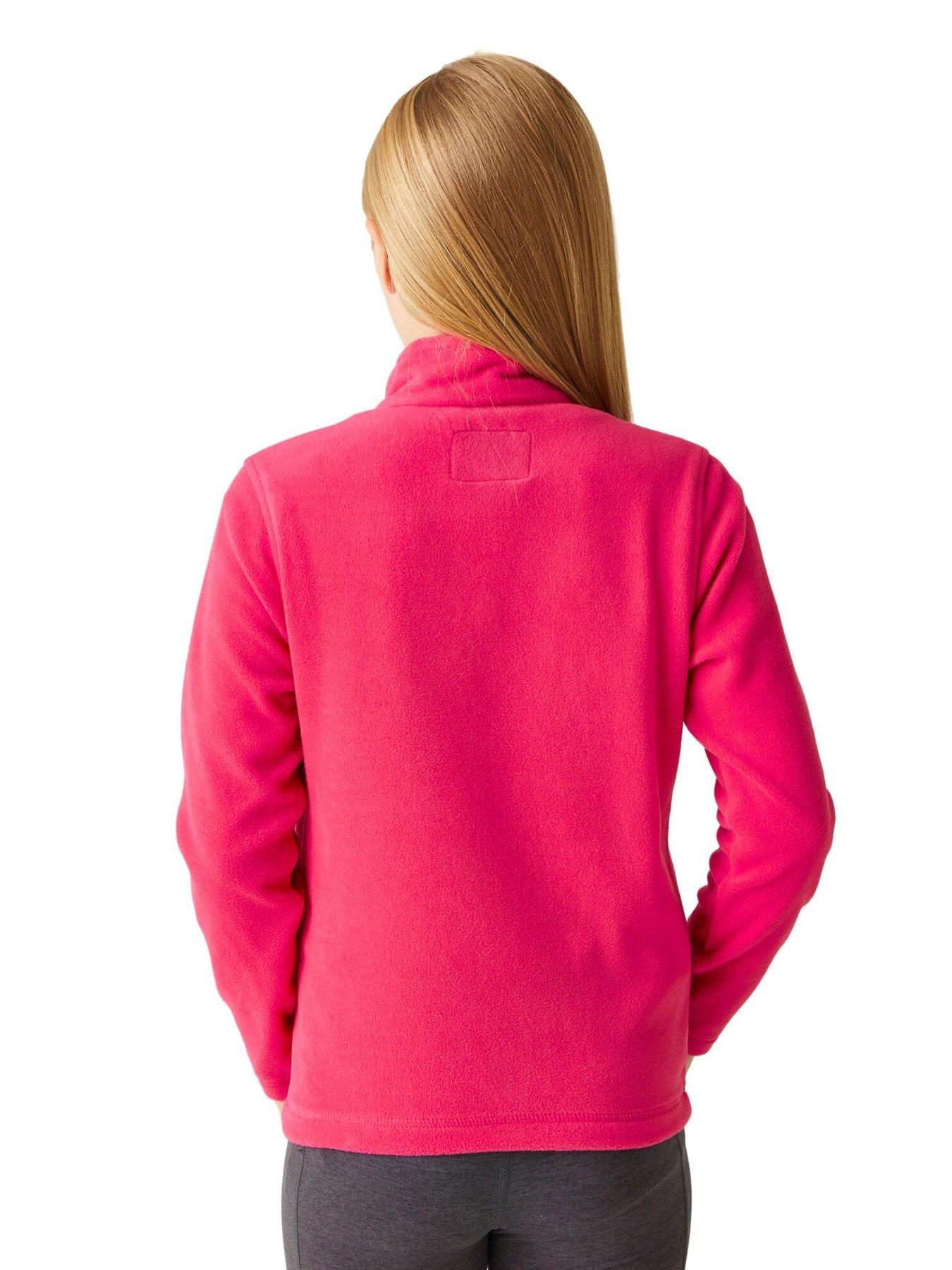 regatta-kids-hot-shot-ii-14-zip-fleece-pinkstillFront