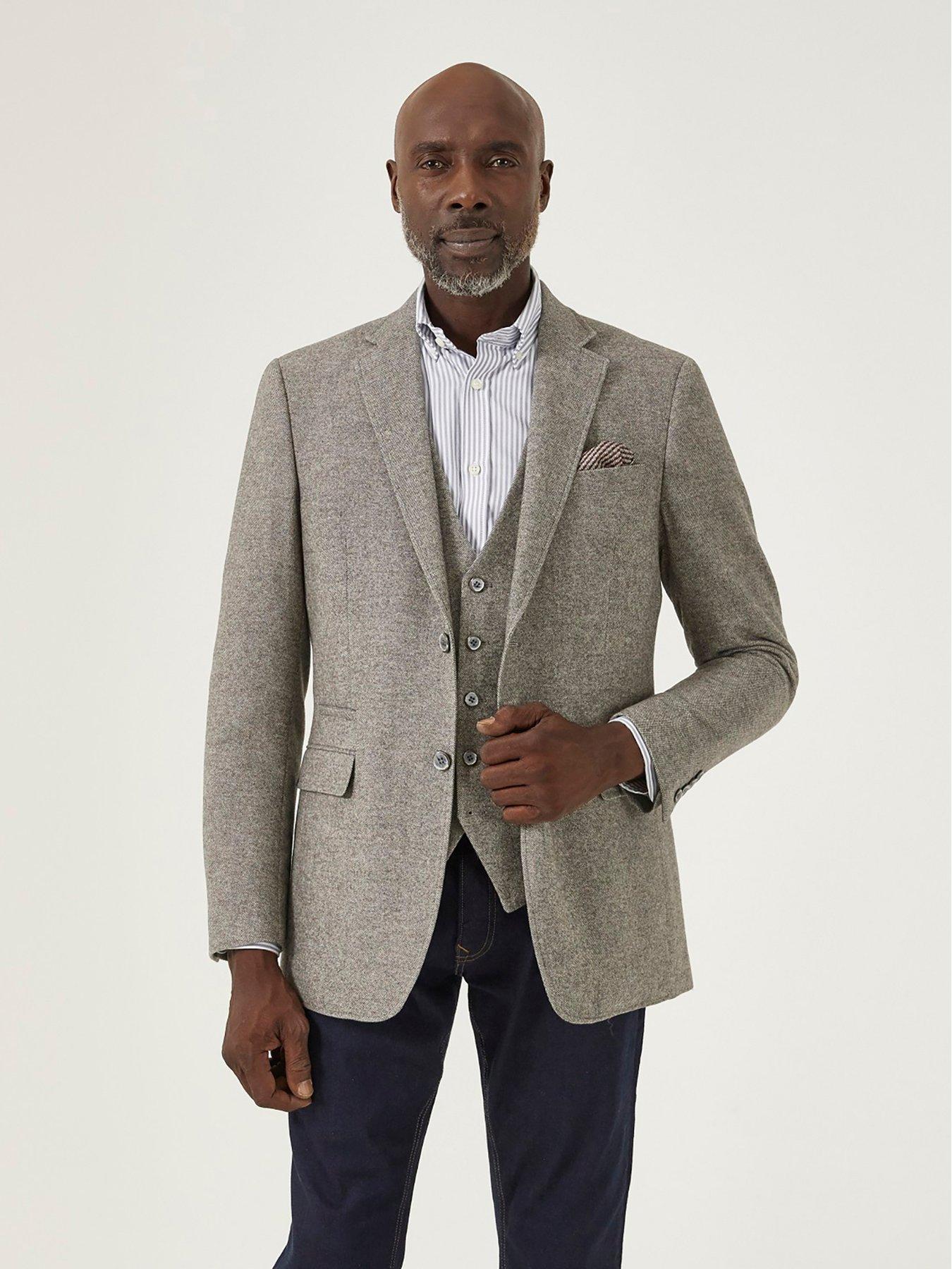 grey mens blazer jacket