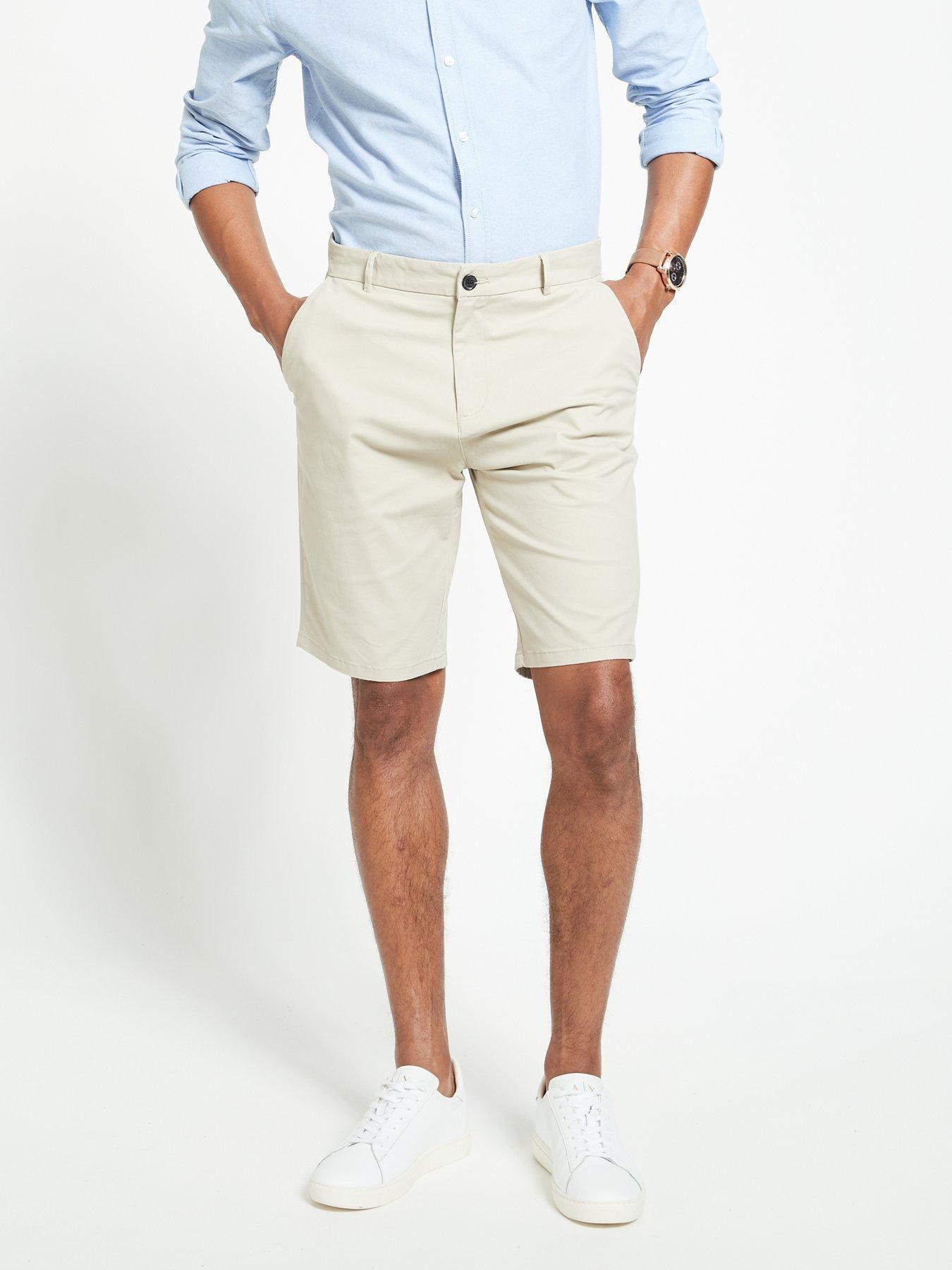 undefined Stretch Chino Shorts - Stone