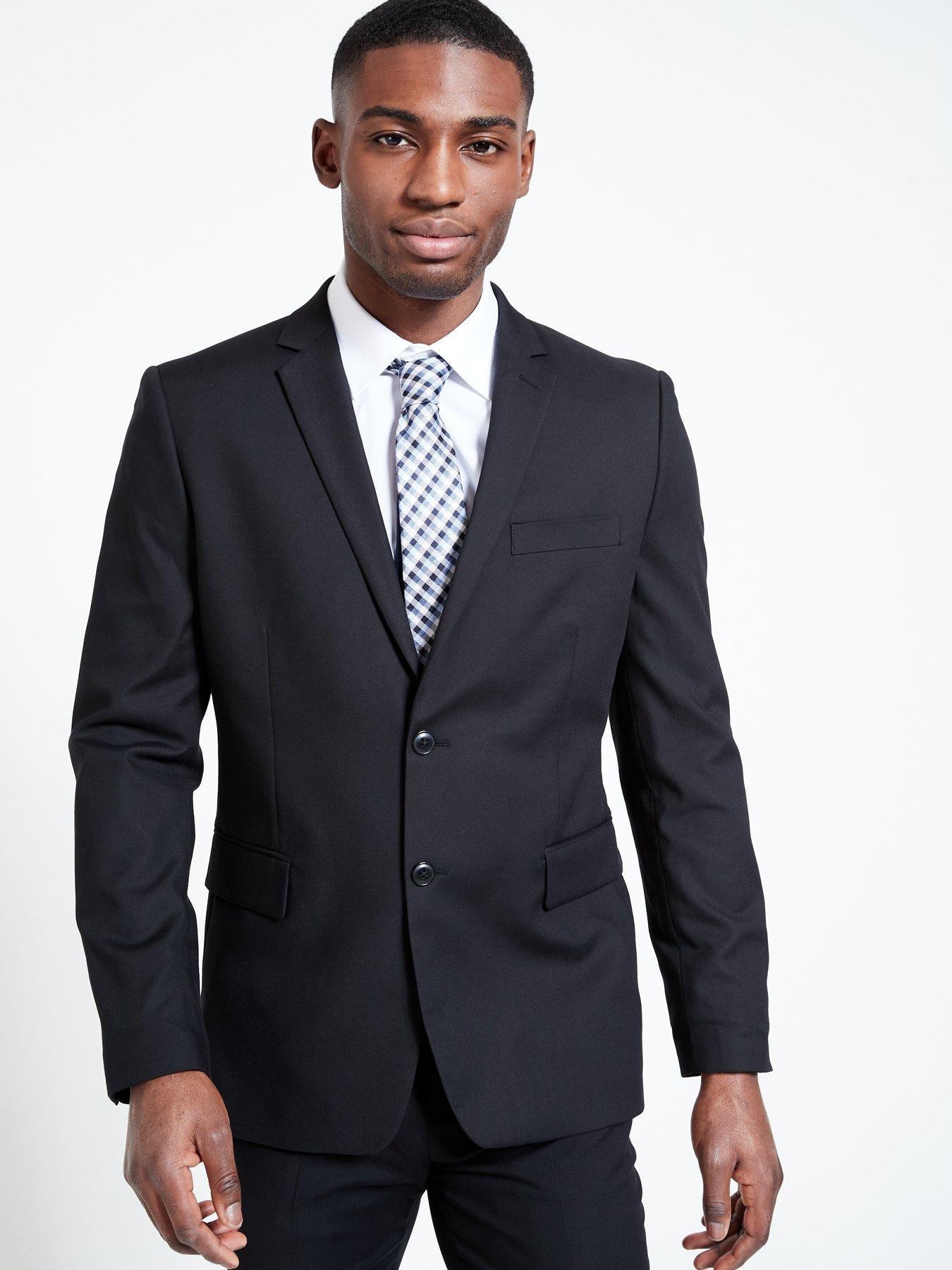 Slim Suit Jacket Black