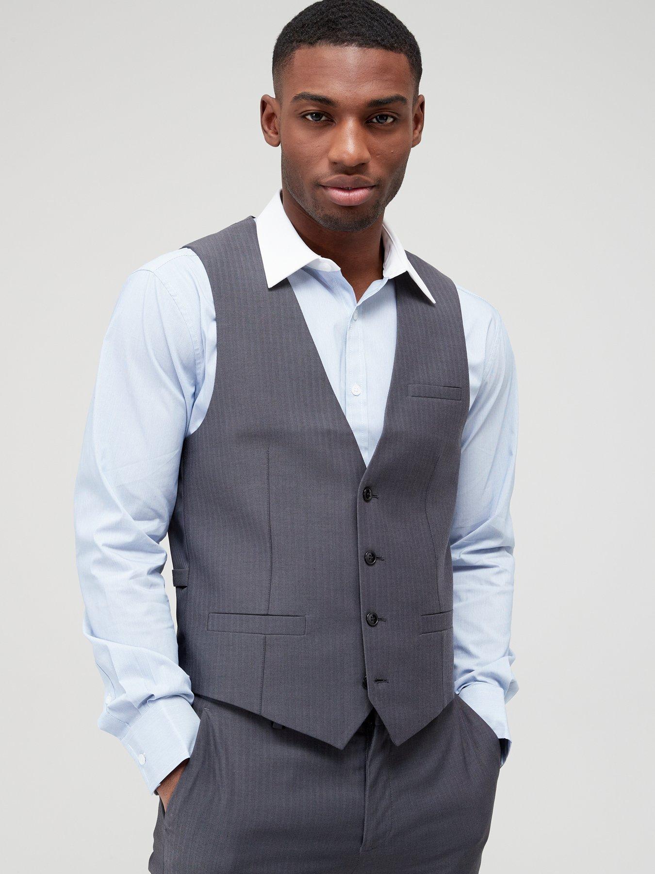 Dark shop grey waistcoat