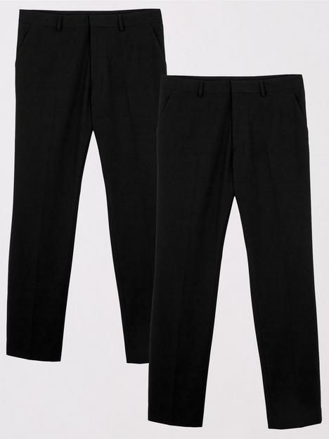 everyday-2-packnbspregular-trousers-blackblack