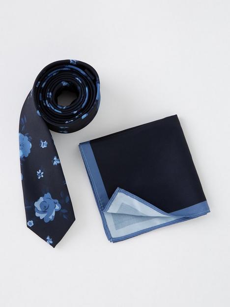 very-man-floral-tie-and-pocket-square-navy