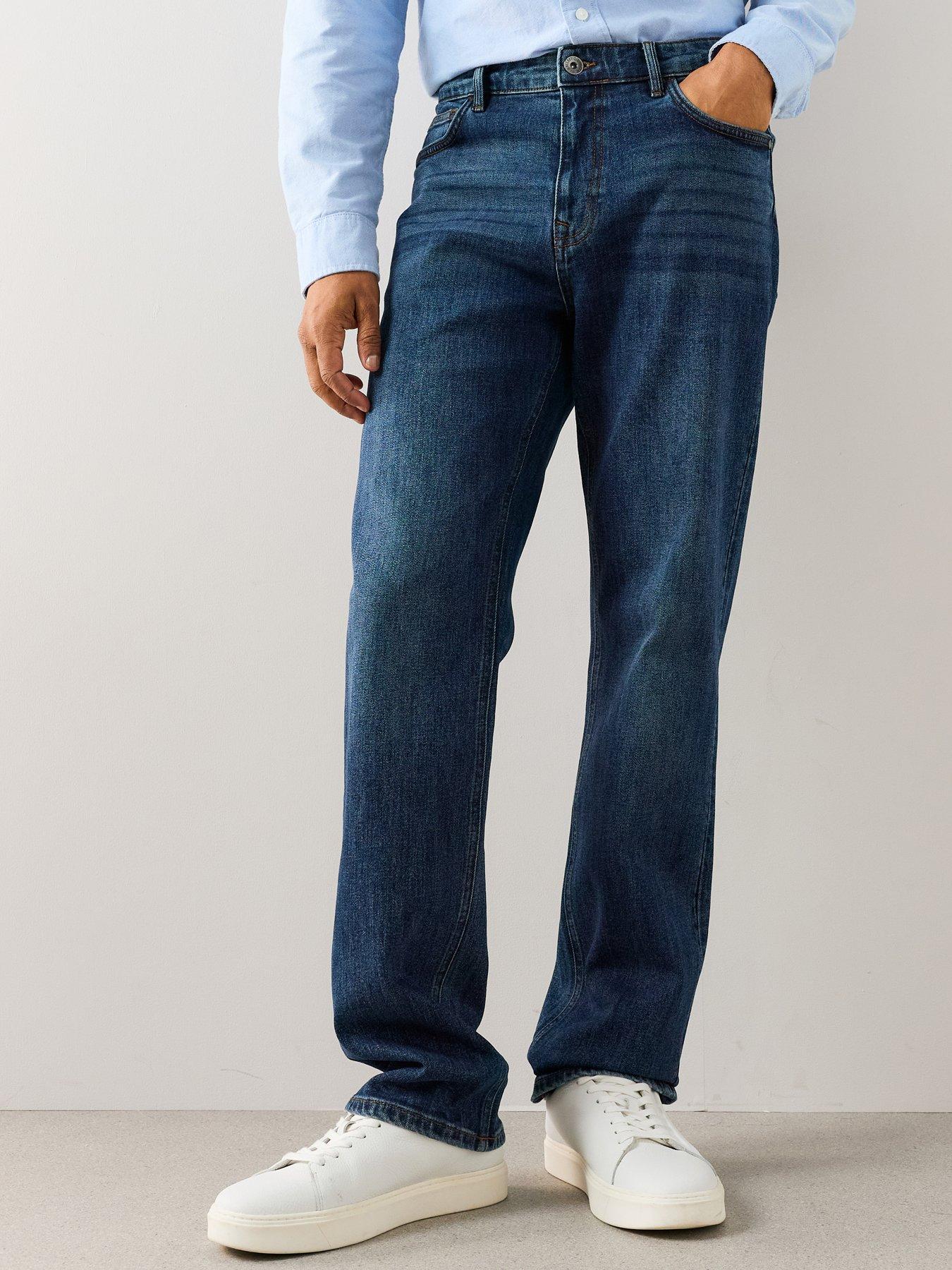 The Very Collection Premium Straight Stretch Jeans - Mid Blue