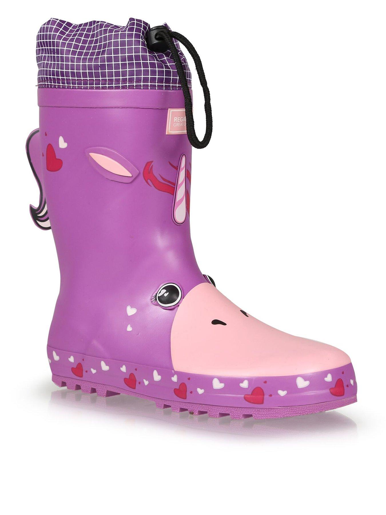 regatta-kids-mudplay-wellies-unicorn-pink