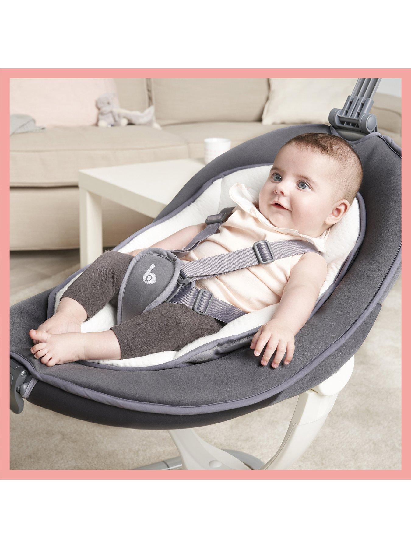 Babymoov Swoon Motion Zinc Baby Bouncer/Rocker Swing Grey Very