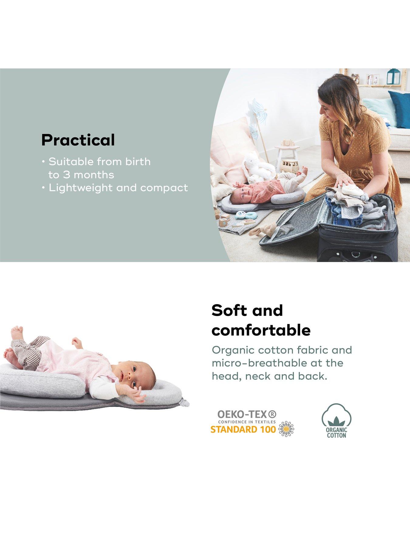 Image 5 of 7 of Babymoov Cosydream Newborn Cuddle Baby Nest/Support Lounger - Smokey (0-3 months) - Grey