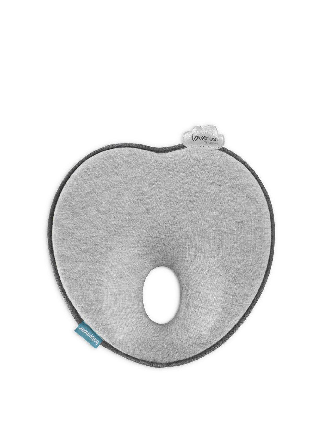 Babymoov Lovenest Original Flat Head Newborn Baby Support Pillow - Smokey Grey