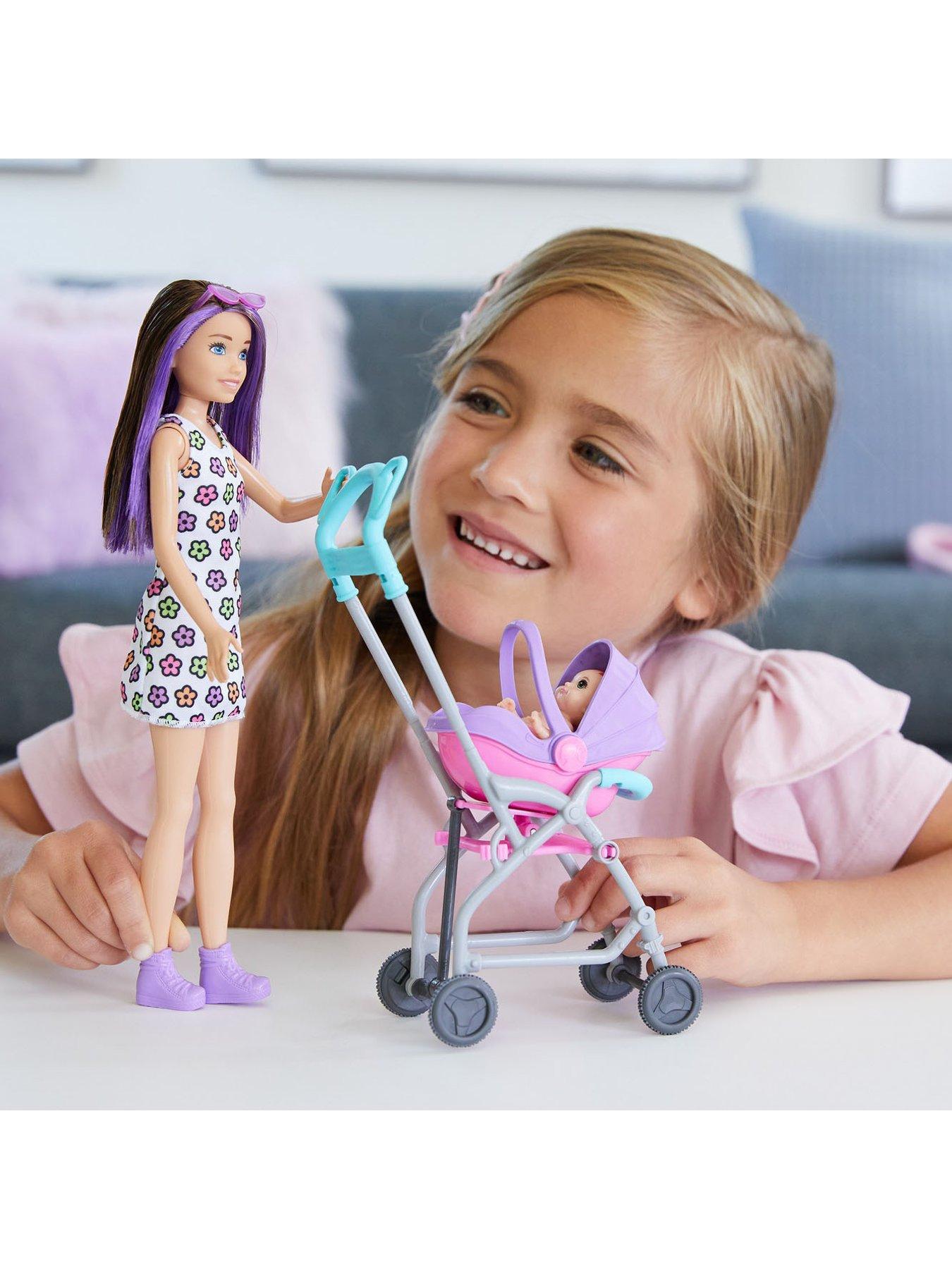 Image 2 of 7 of Barbie Skipper Babysitters Pushchair and 2 Dolls Playset