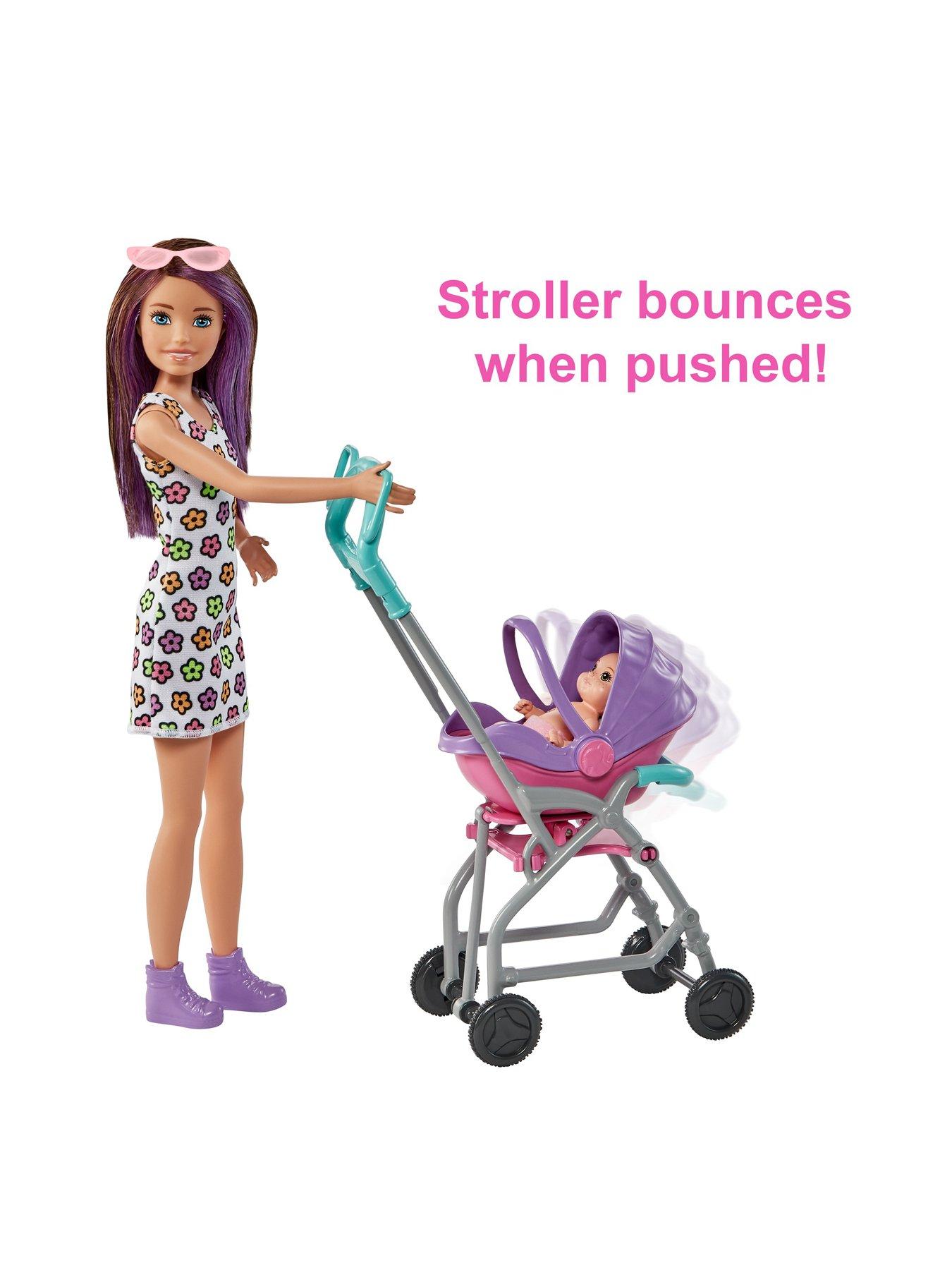 Image 4 of 7 of Barbie Skipper Babysitters Pushchair and 2 Dolls Playset