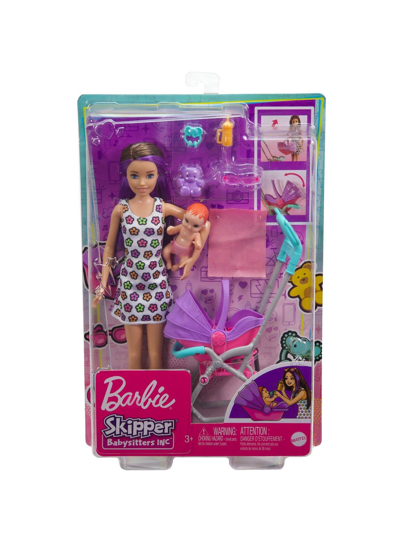 Image 6 of 7 of Barbie Skipper Babysitters Pushchair and 2 Dolls Playset