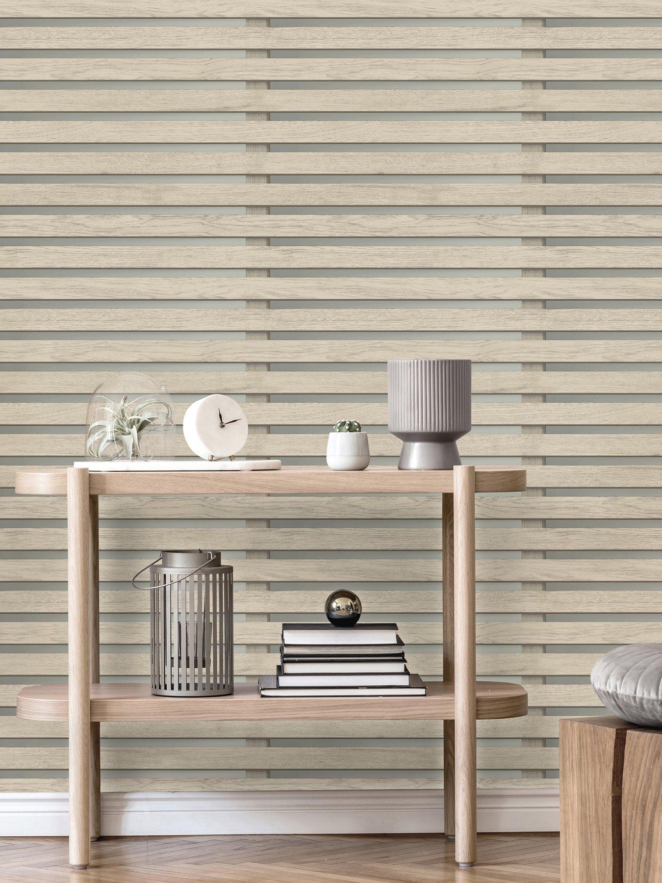 undefined Wood Slats Sidewall Wallpaper