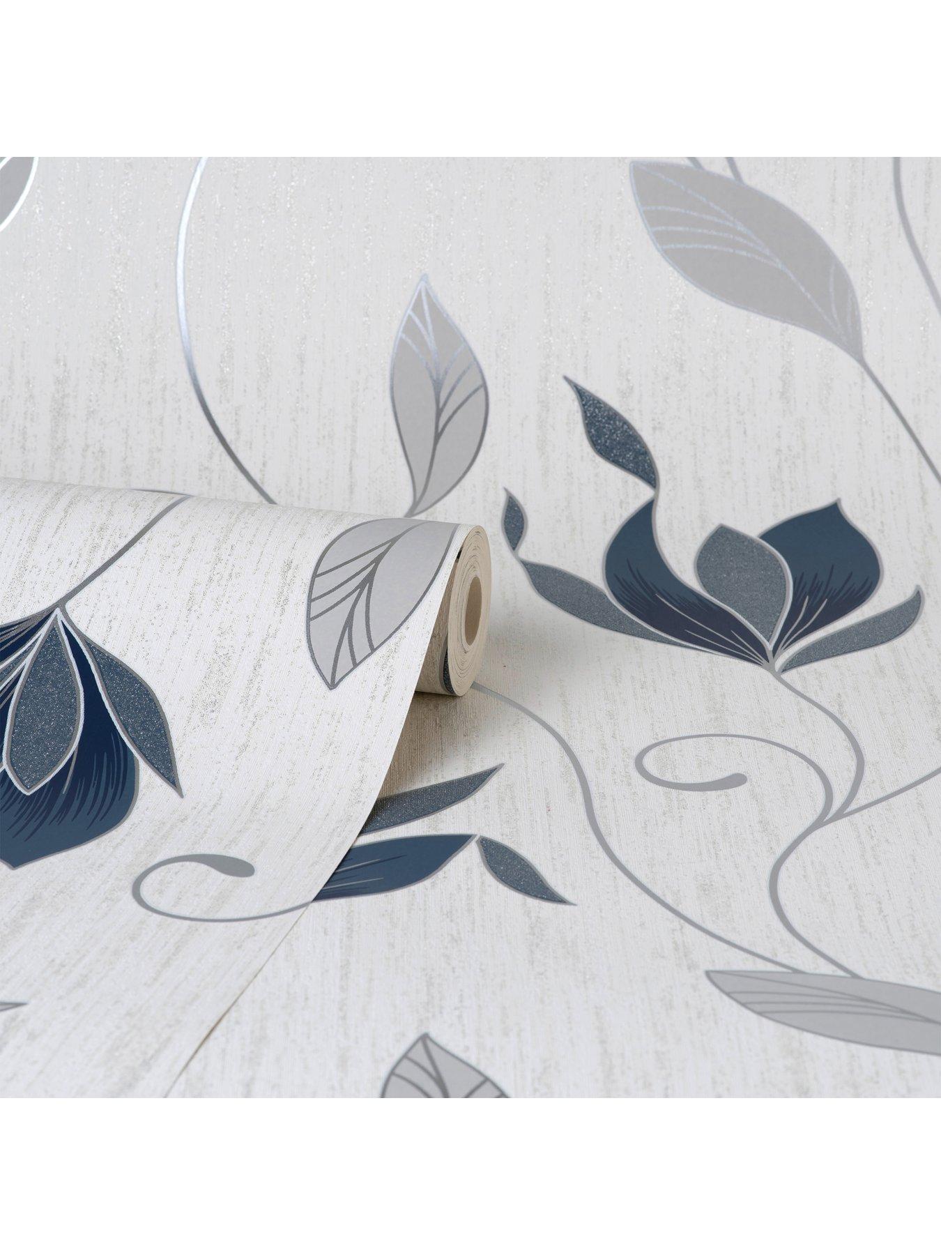 Image 2 of 4 of Crown Synergy Floral Sidewall Wallpaper