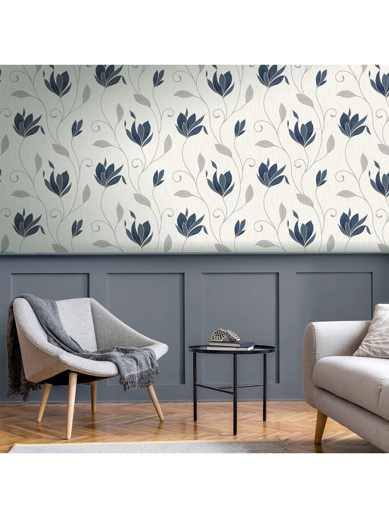 Image 3 of 4 of Crown Synergy Floral Sidewall Wallpaper