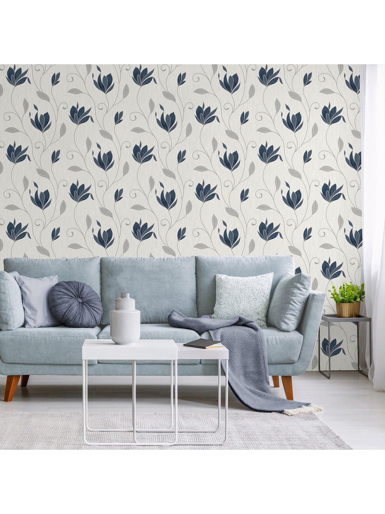 Image 4 of 4 of Crown Synergy Floral Sidewall Wallpaper