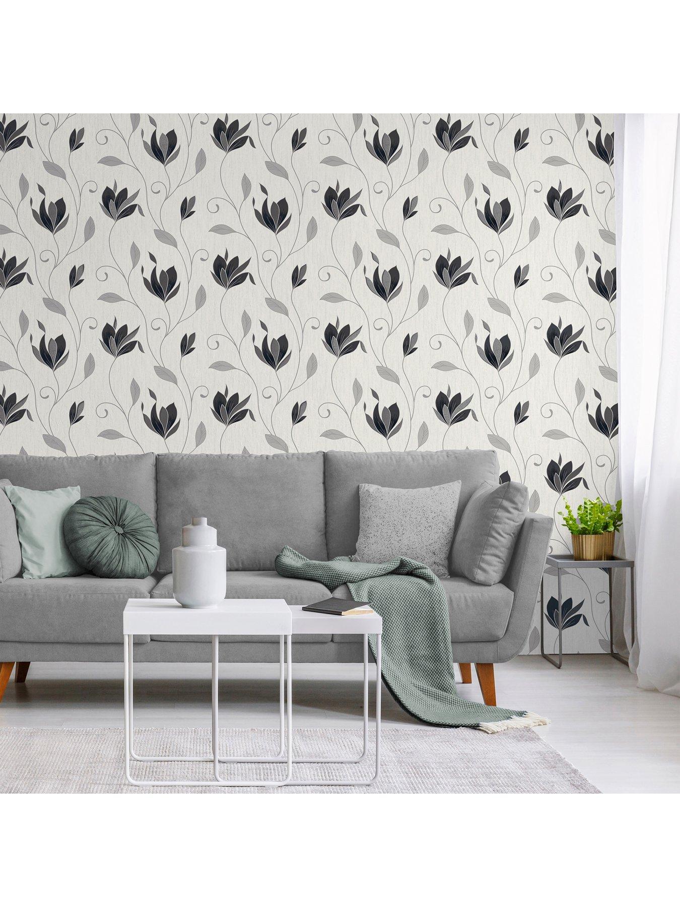 Image 4 of 5 of Crown Synergy Floral Sidewall Wallpaper
