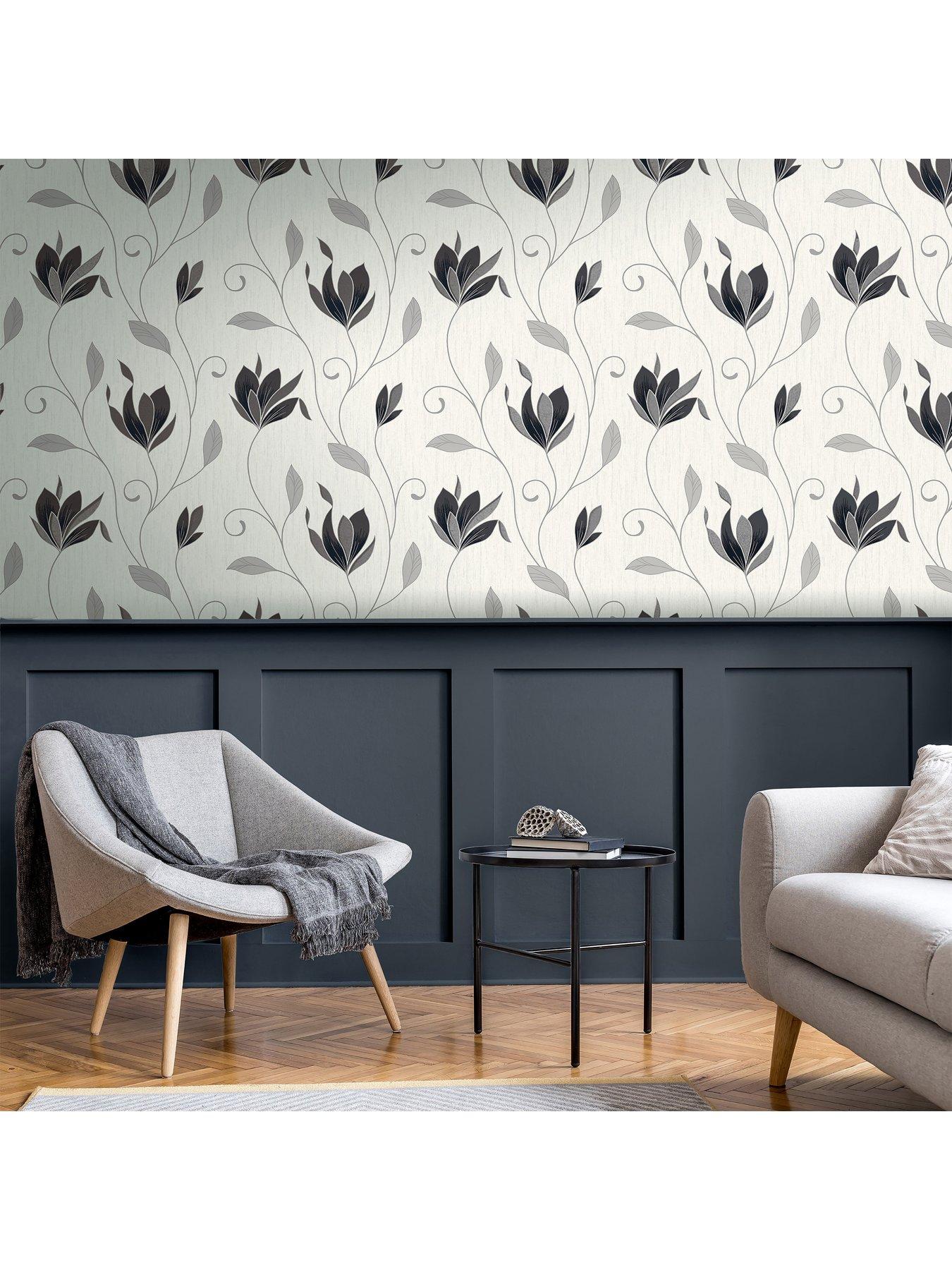 Image 5 of 5 of Crown Synergy Floral Sidewall Wallpaper