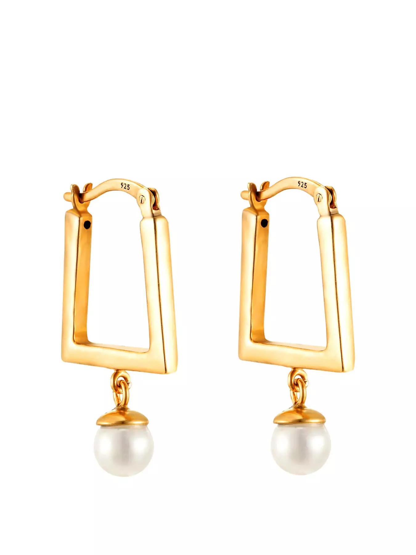 Seol + Gold 18kt gold vermeil 18mm thick Creole hoop earrings