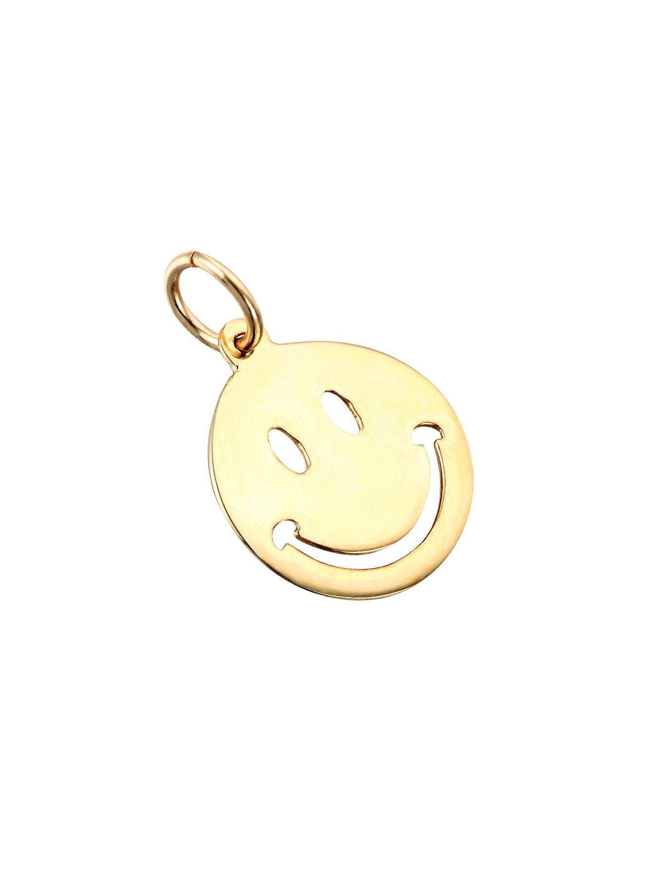 Image 3 of 6 of Seol + Gold 18ct Gold Plated Sterling Silver Smiley Face Adjustable Necklace