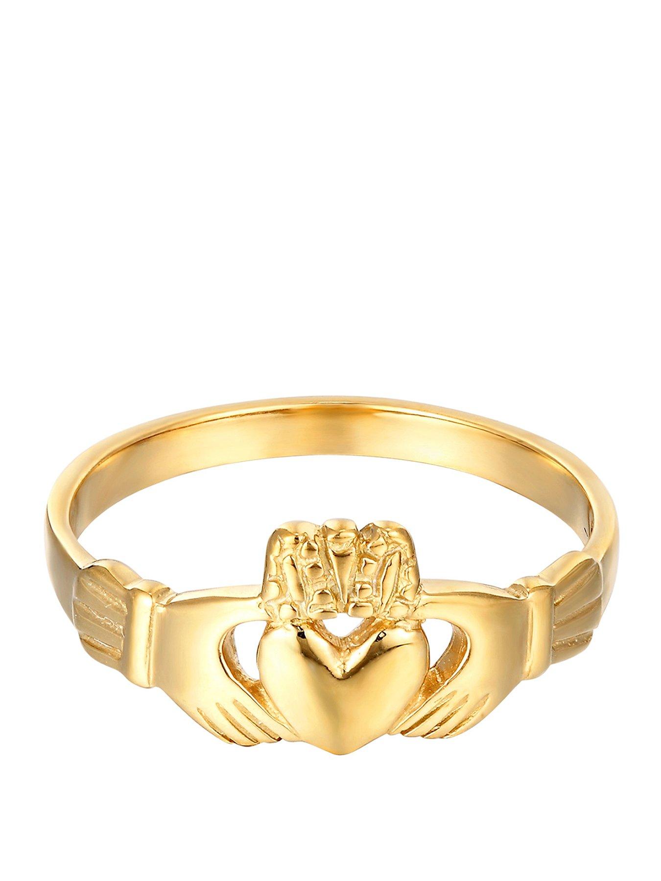 Seol + Gold 18ct Gold Plated Sterling Silver Claddagh Ring