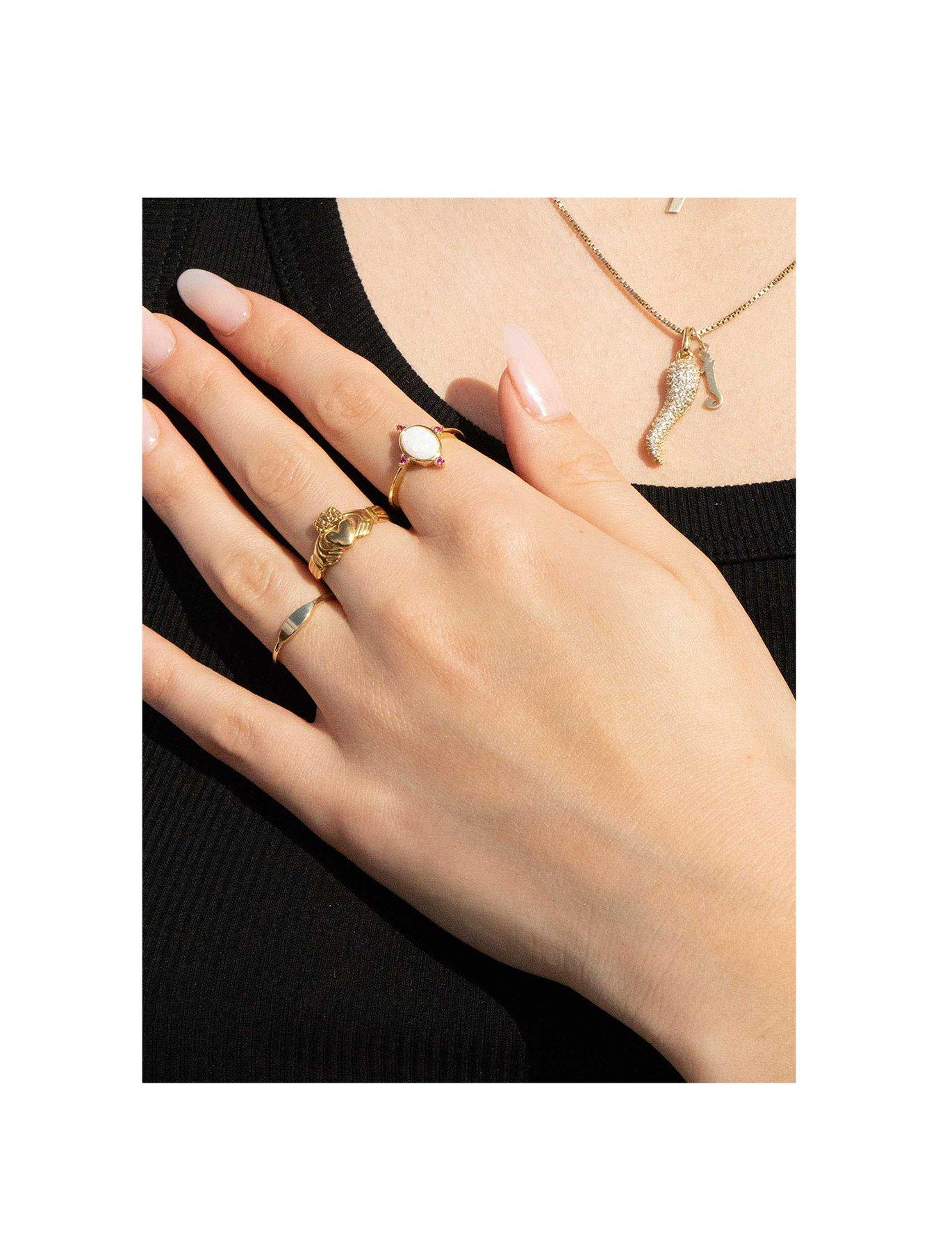 18ct Gold Plated Sterling Silver Claddagh Ring