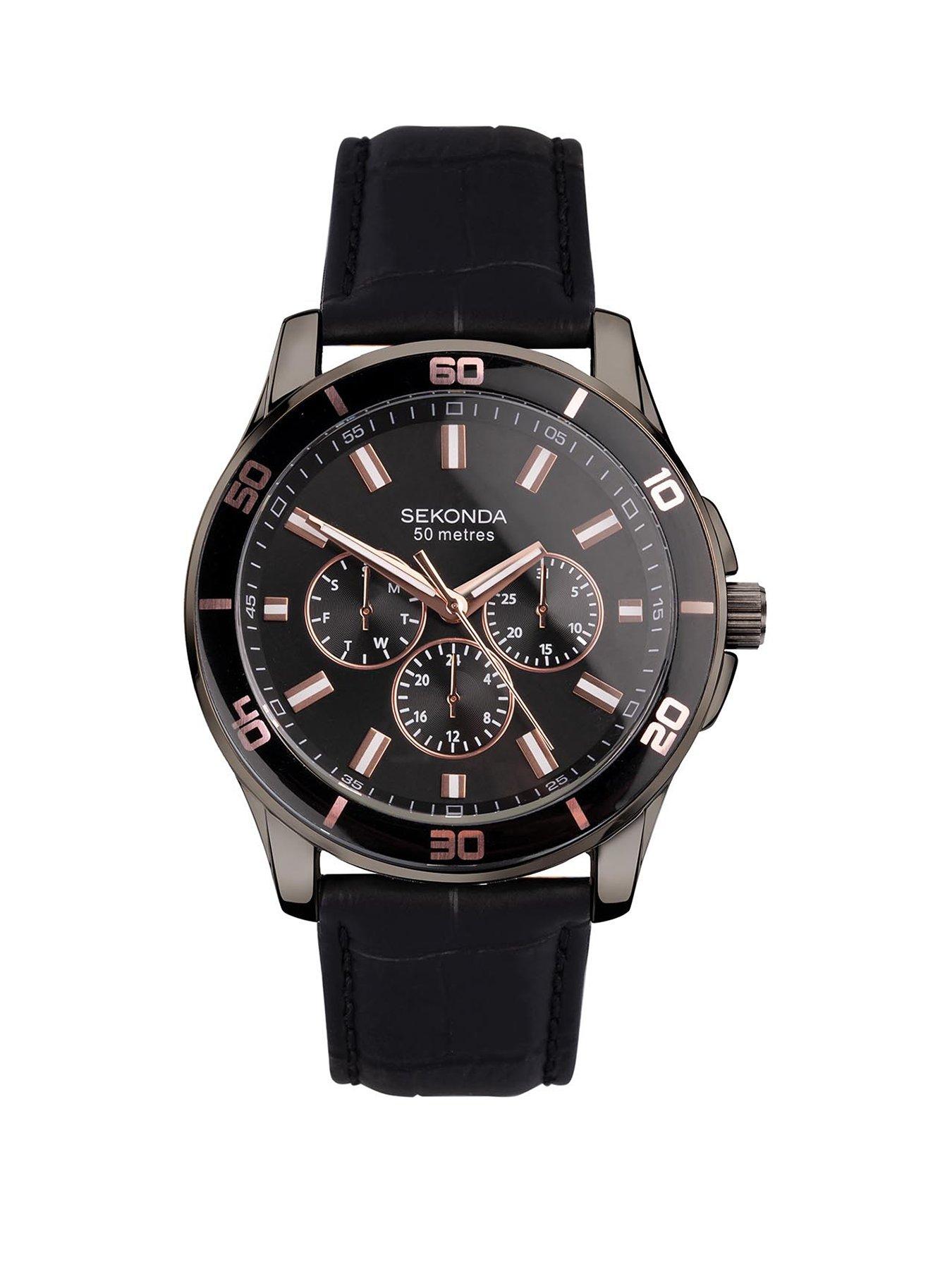 Sekonda Sekonda Chronograph Leather Mens Watch
