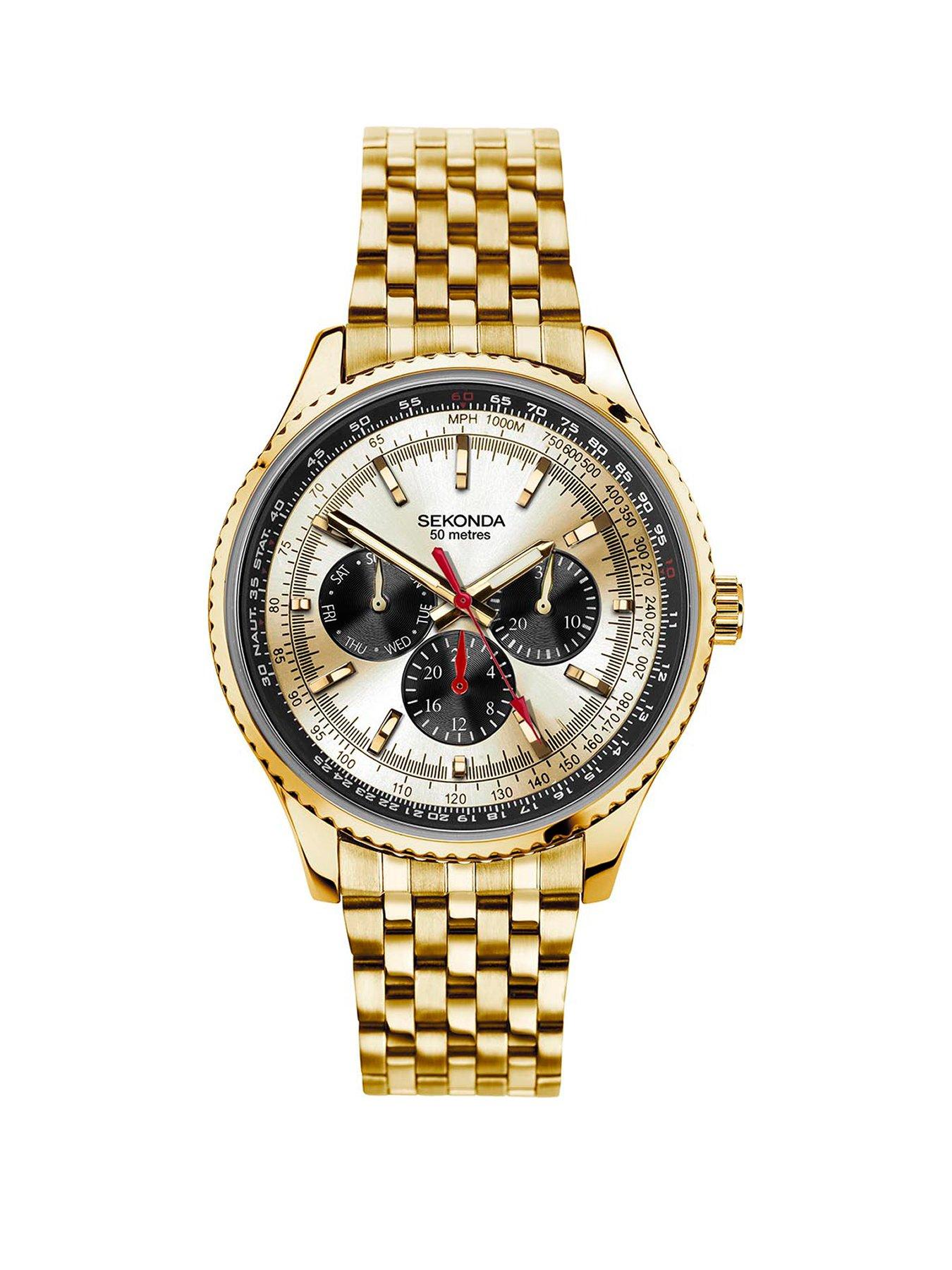 Mens sekonda 2025 chronograph watch