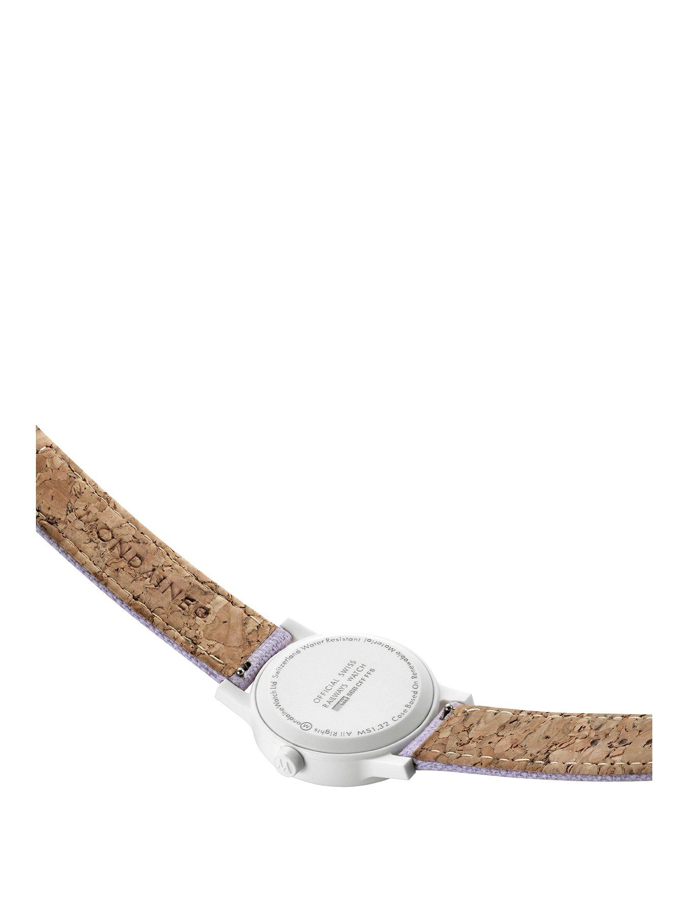 mondaine-essence-32-mmnbsptextile-with-cork-lining-ladies-watchstillFront