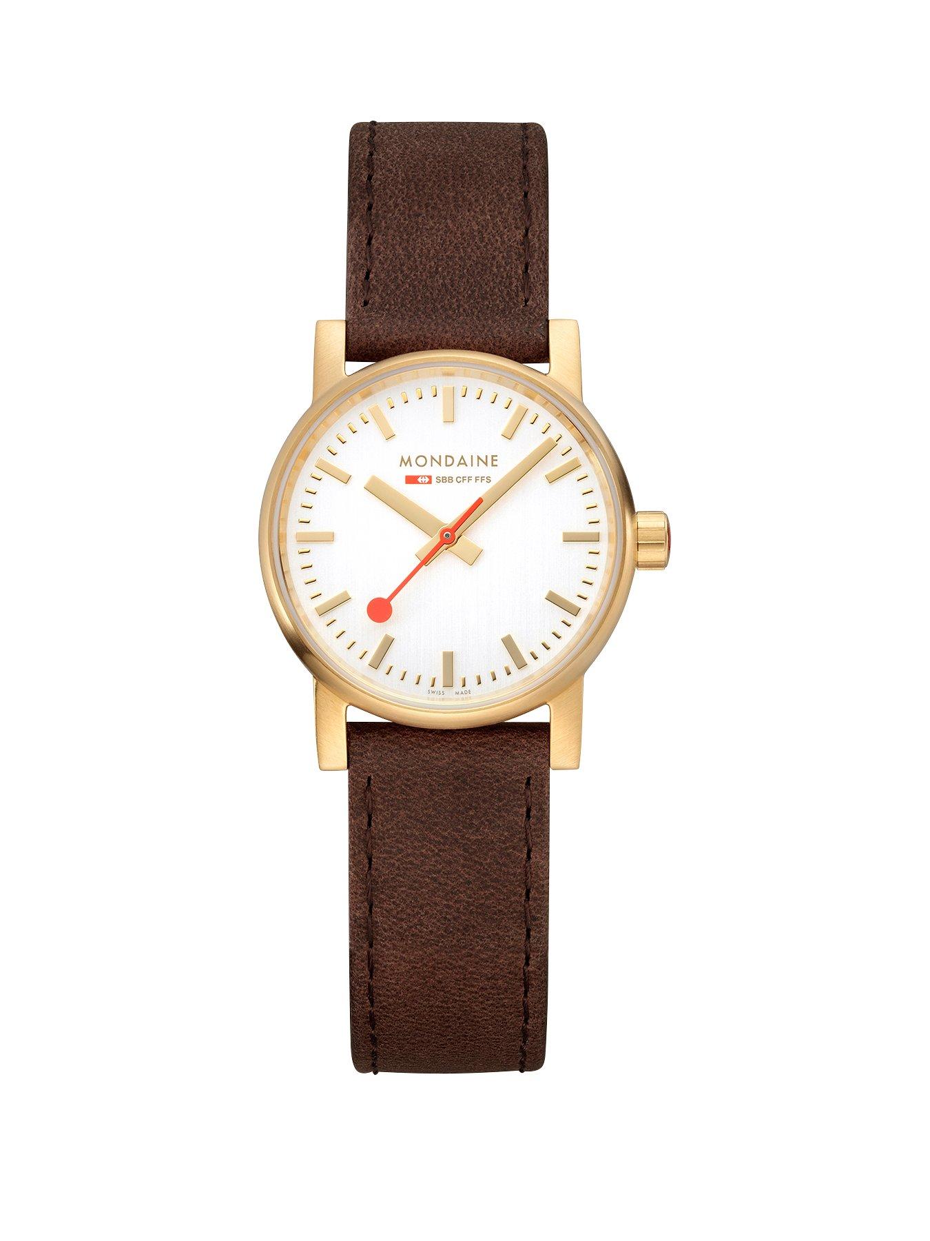 mondaine-evo2-gold-30-mm-genuine-leather-ladies-watch