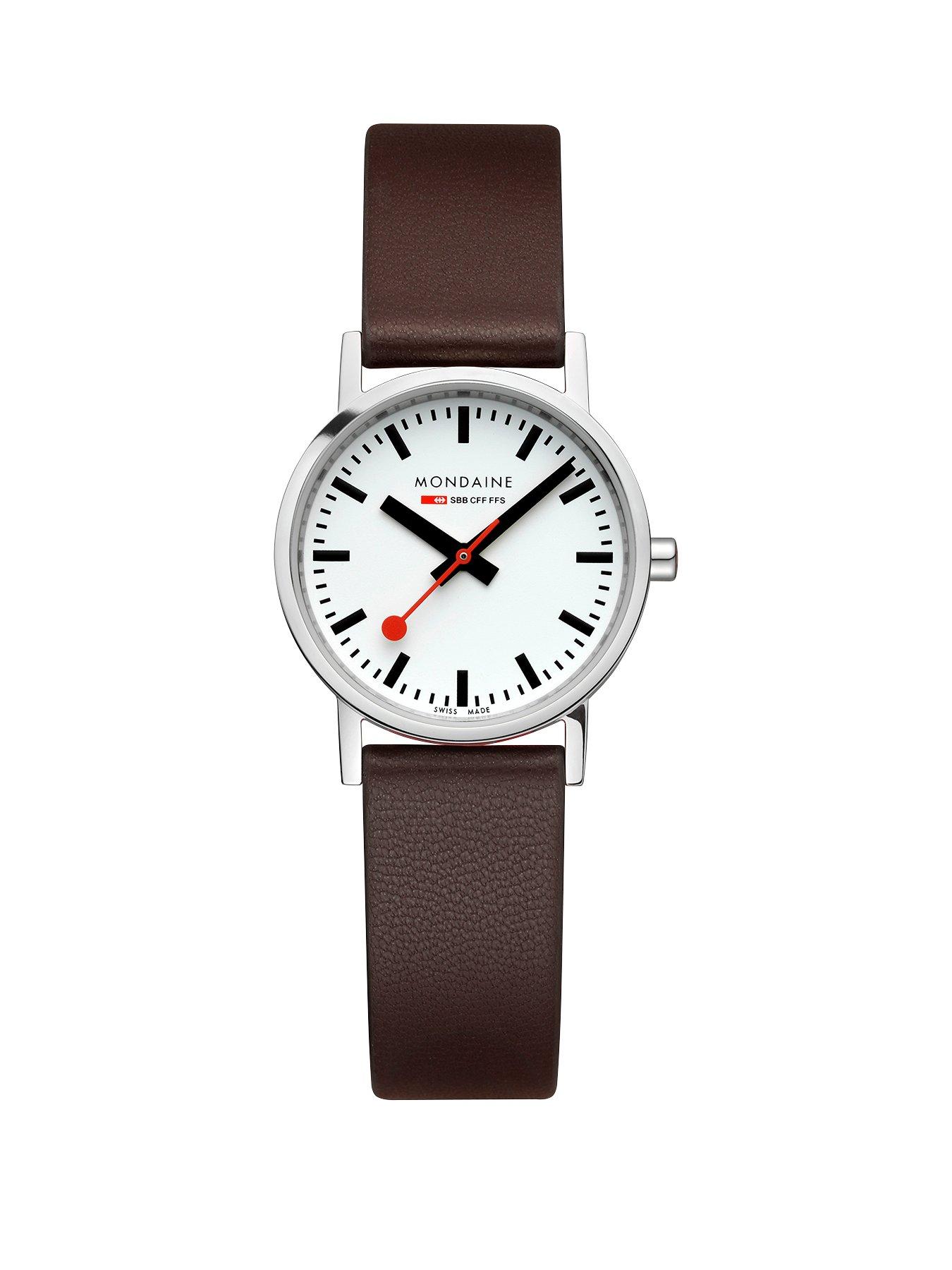 Image 1 of 7 of Mondaine Classic 30 Mm Grape Leather Ladies Watch