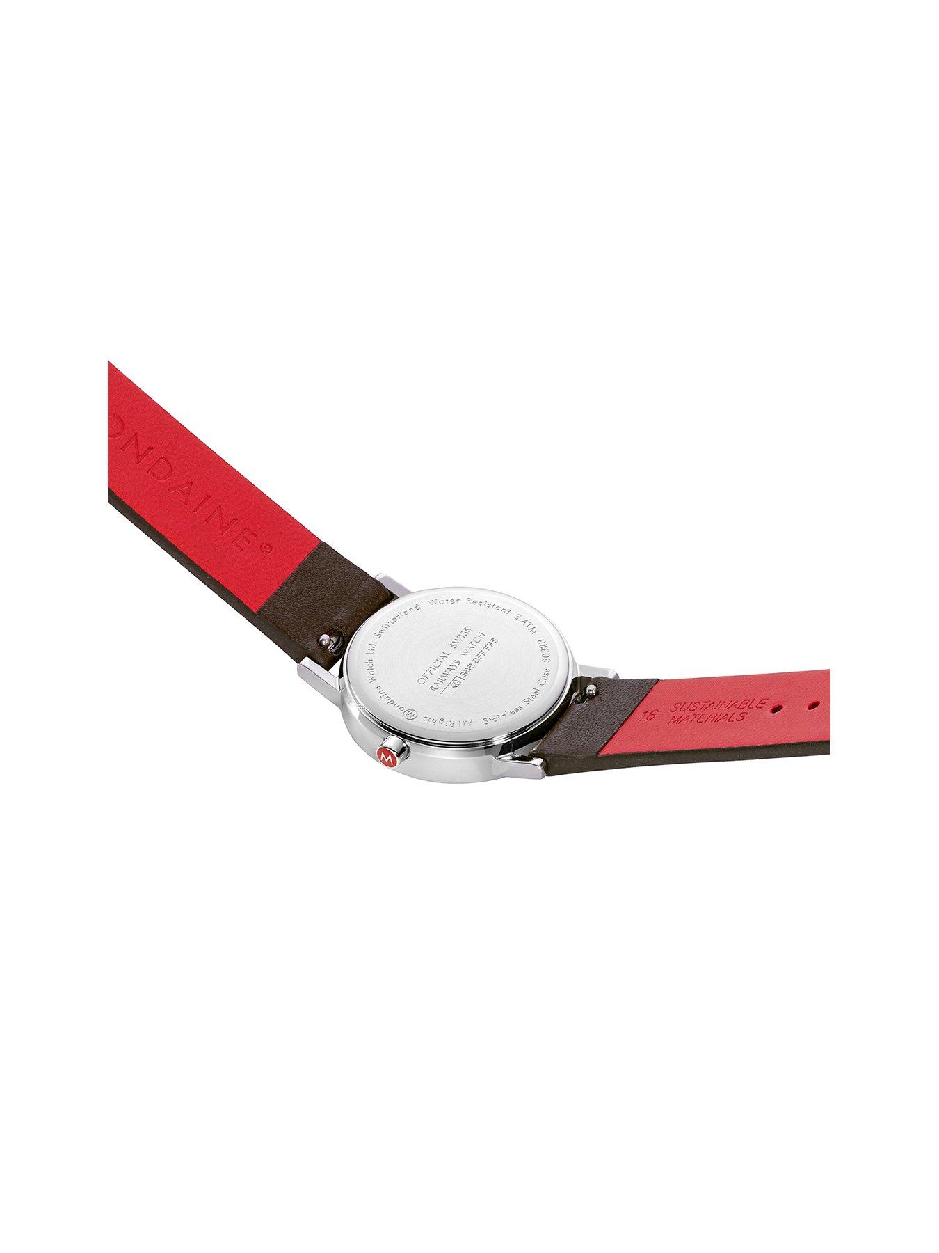 Image 2 of 7 of Mondaine Classic 30 Mm Grape Leather Ladies Watch
