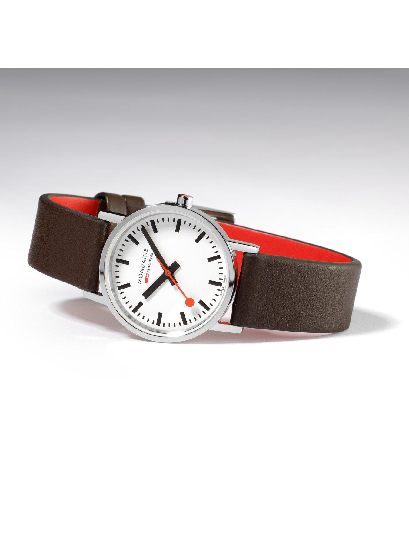 Image 4 of 7 of Mondaine Classic 30 Mm Grape Leather Ladies Watch