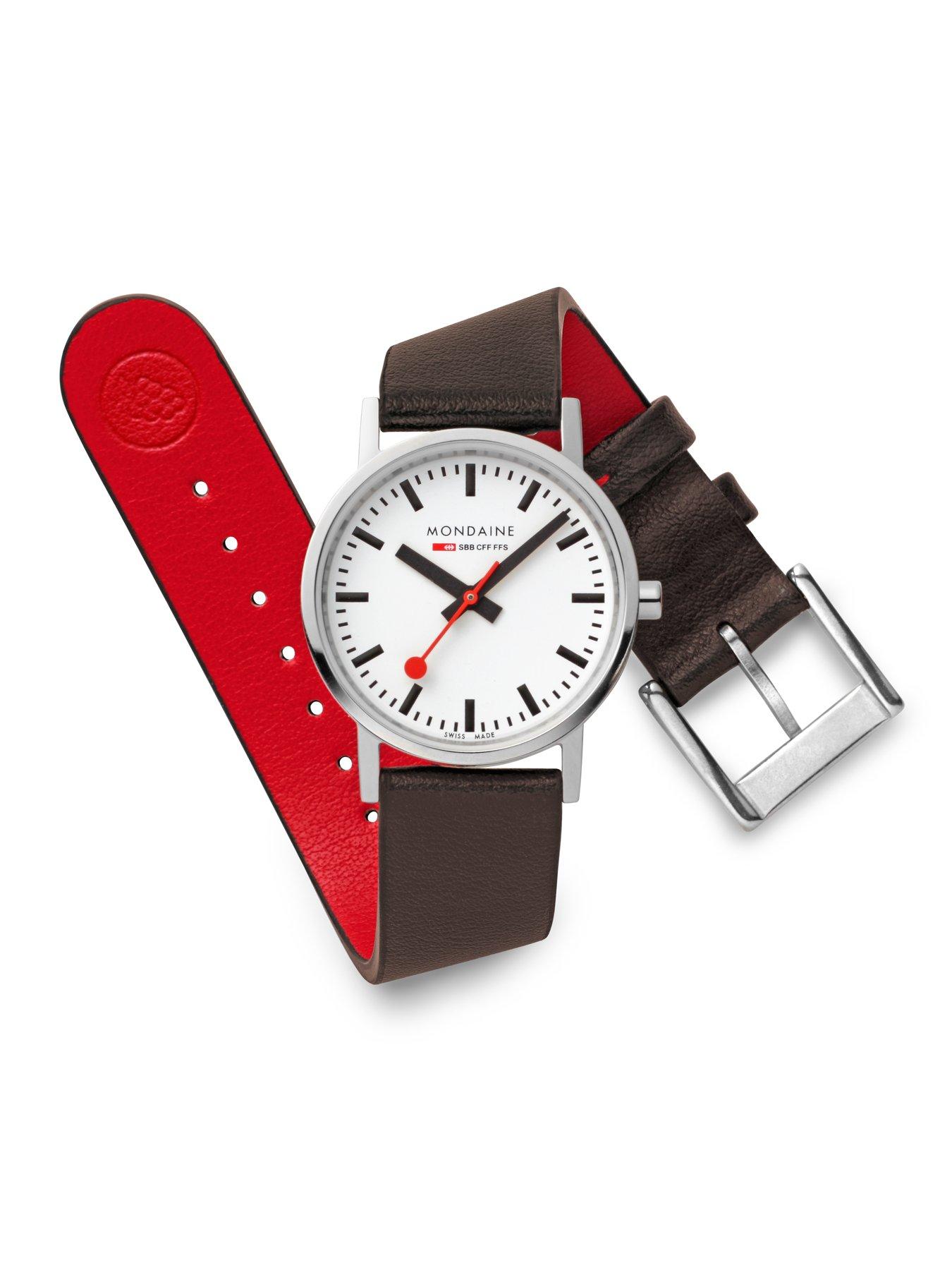 Image 5 of 7 of Mondaine Classic 30 Mm Grape Leather Ladies Watch