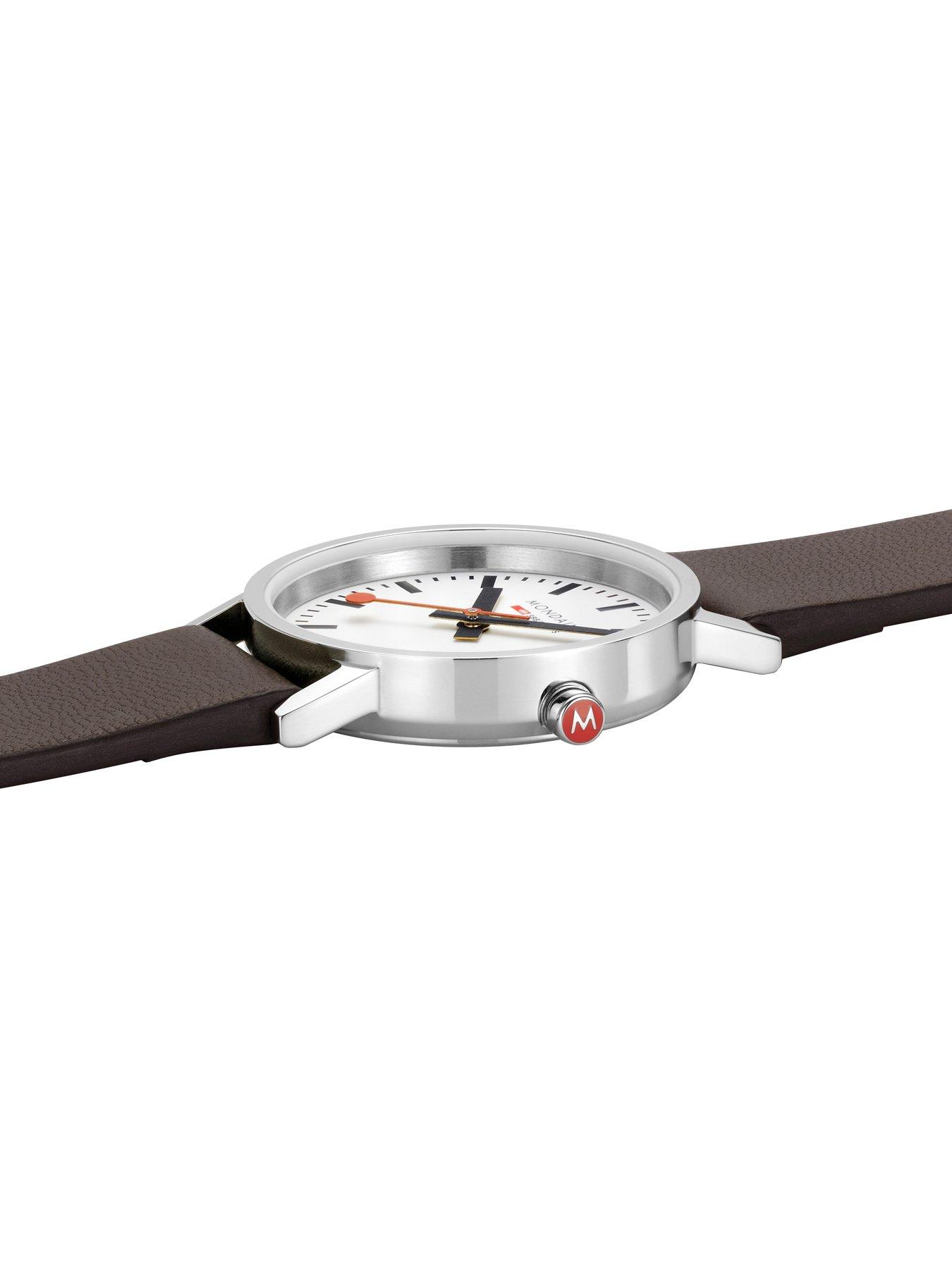 Image 6 of 7 of Mondaine Classic 30 Mm Grape Leather Ladies Watch