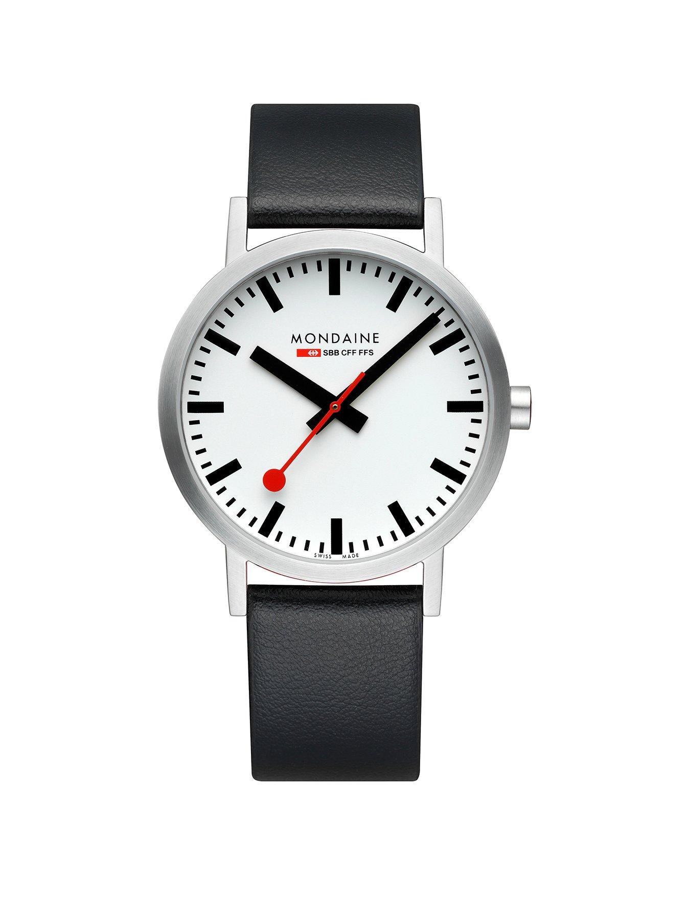 Image of Mondaine Classic 40 Mm Grape Leather Unisex Watch