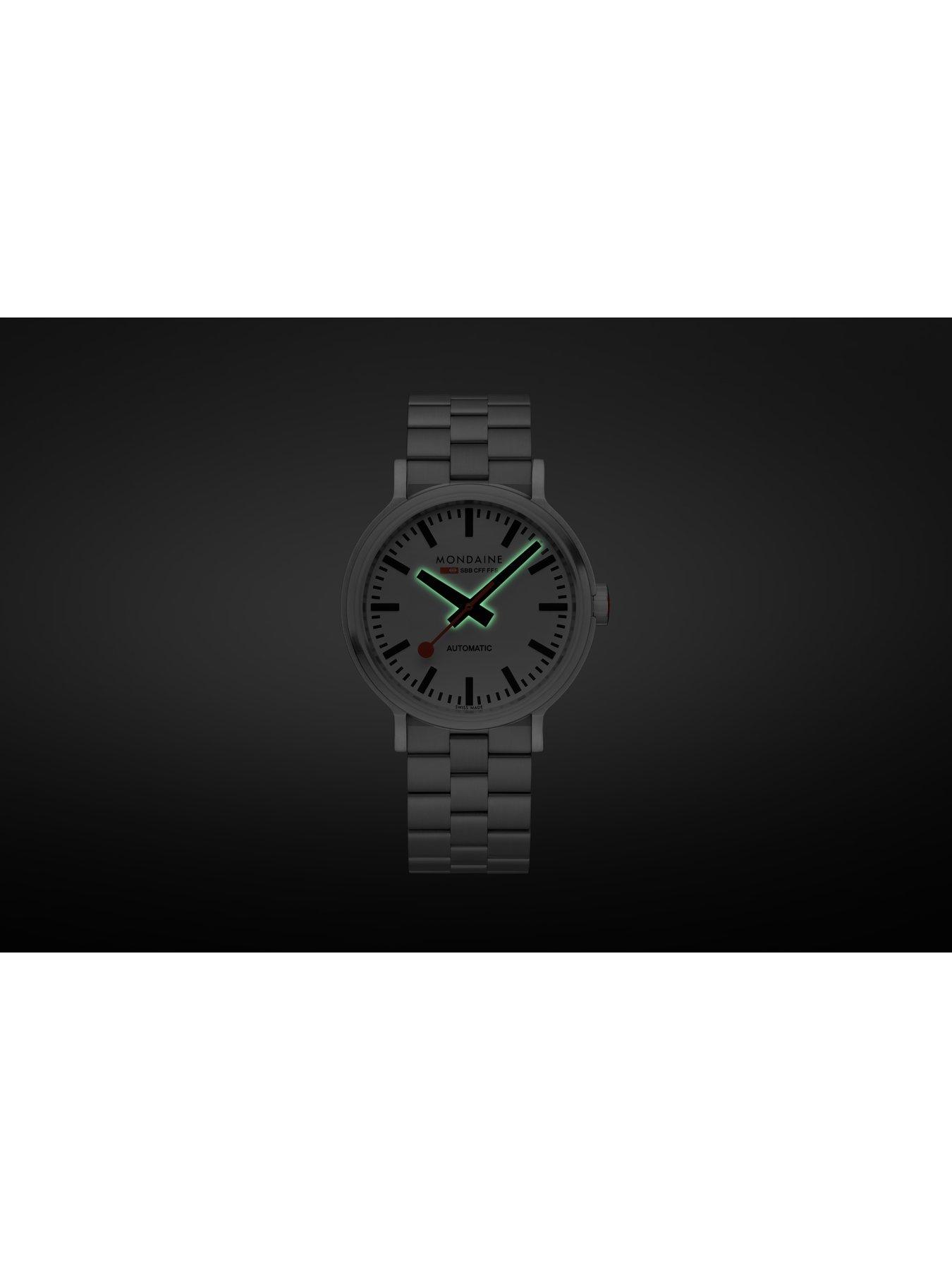 Image 4 of 7 of Mondaine Original Automatic - Backlight Stainless Steel Mens Watch