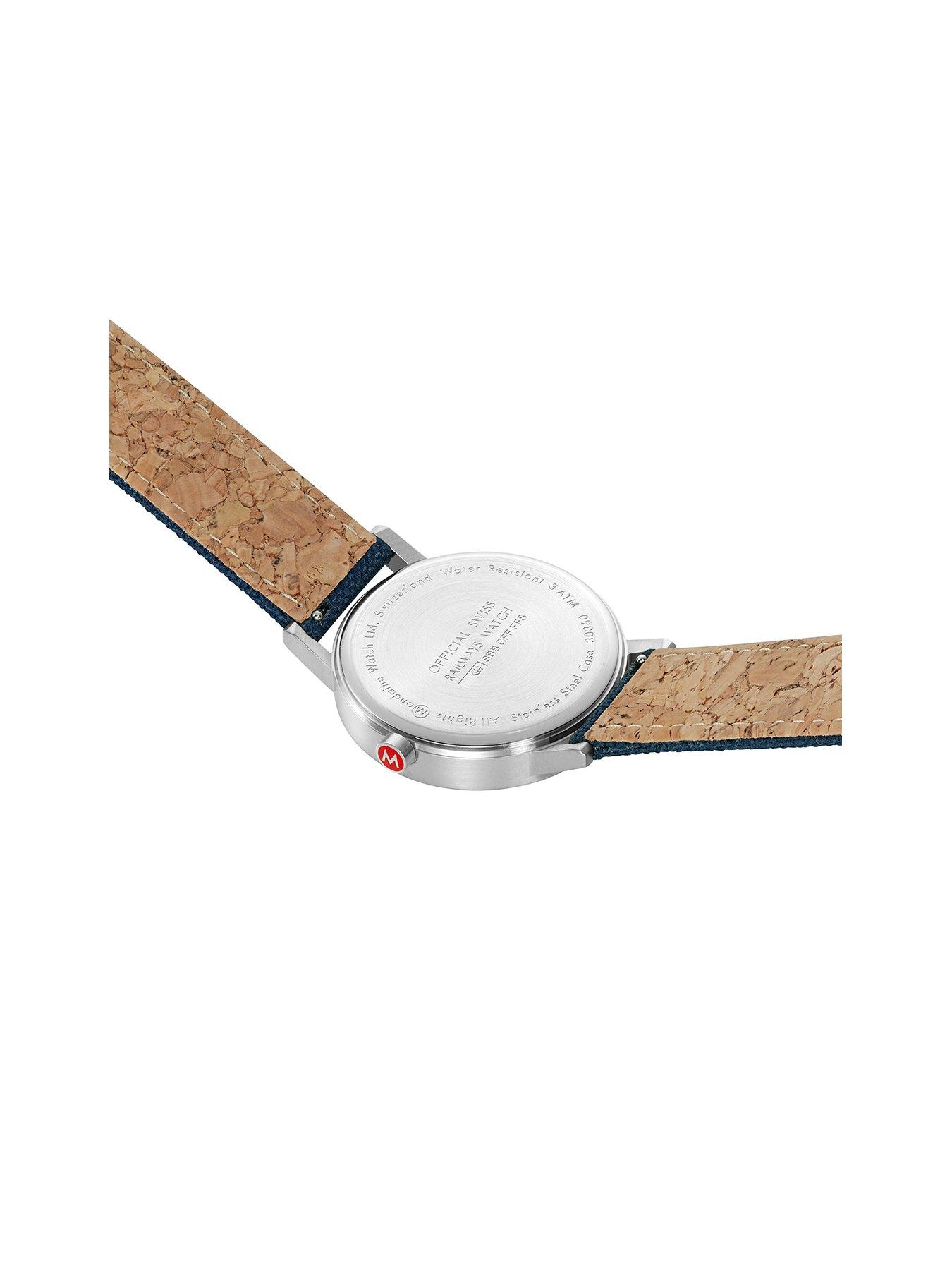 mondaine-classic-40-mmnbsptextile-with-cork-lining-unisex-watchstillFront