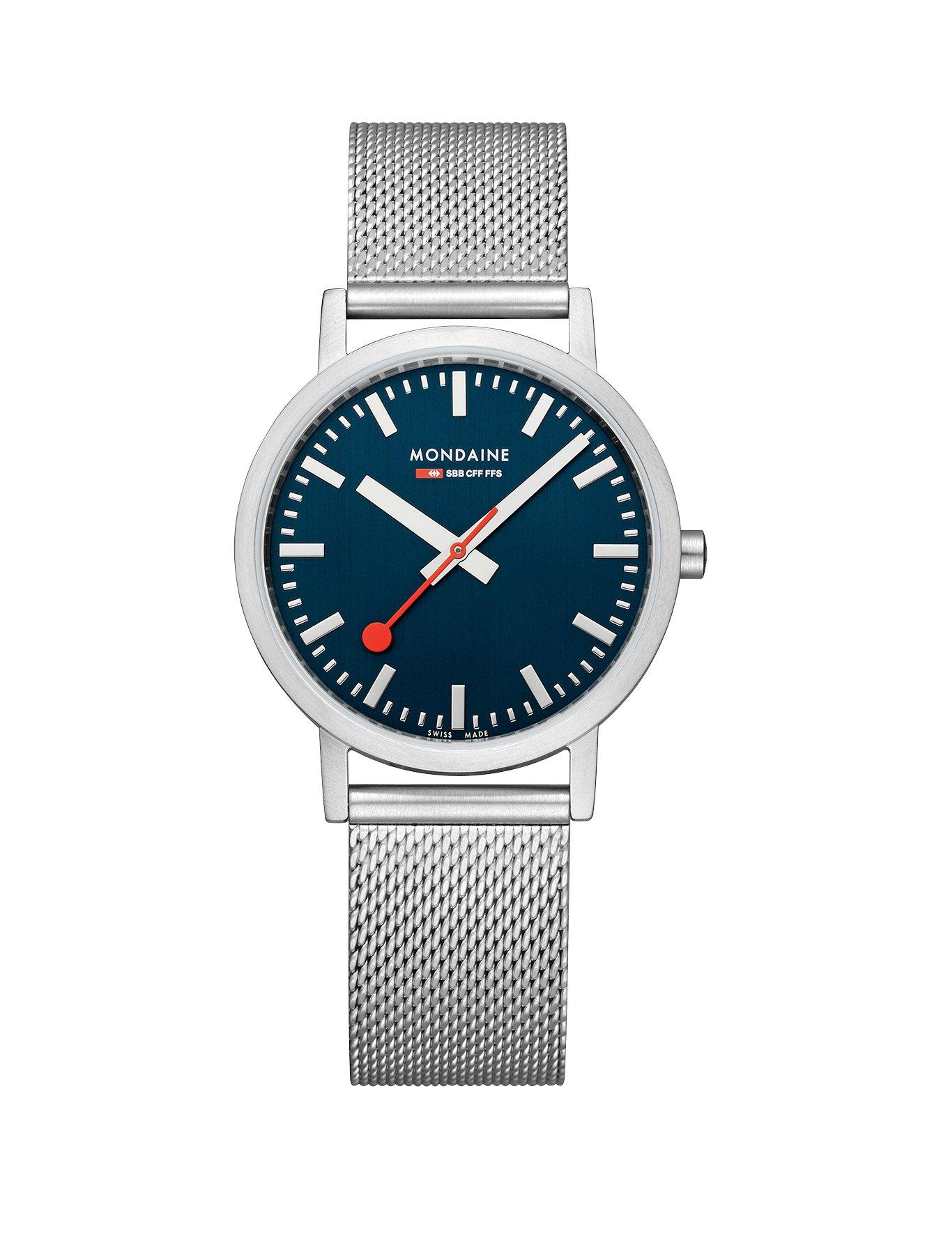 Image of Mondaine Classic 36 Mm Stainless Steel Unisex Watch
