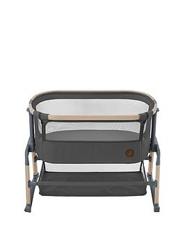maxi-cosi-iora-air-co-sleeper-rocking-and-adjustable-bedside-crib-beyond-graphite